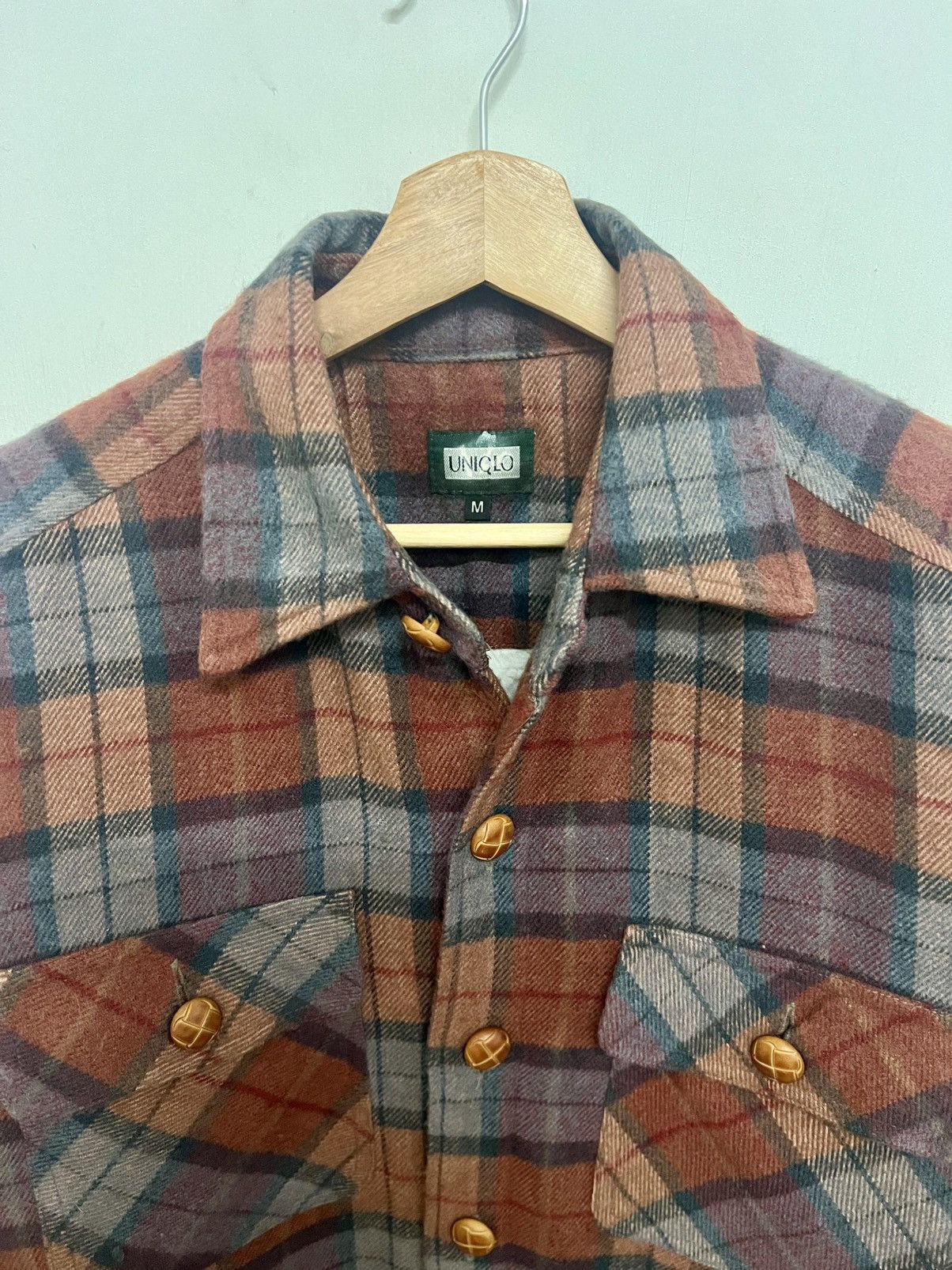 Uniqlo Rare Vintage Uniqlo Wool Button Jacket Size US M / EU 48-50 / 2 - 7 Thumbnail