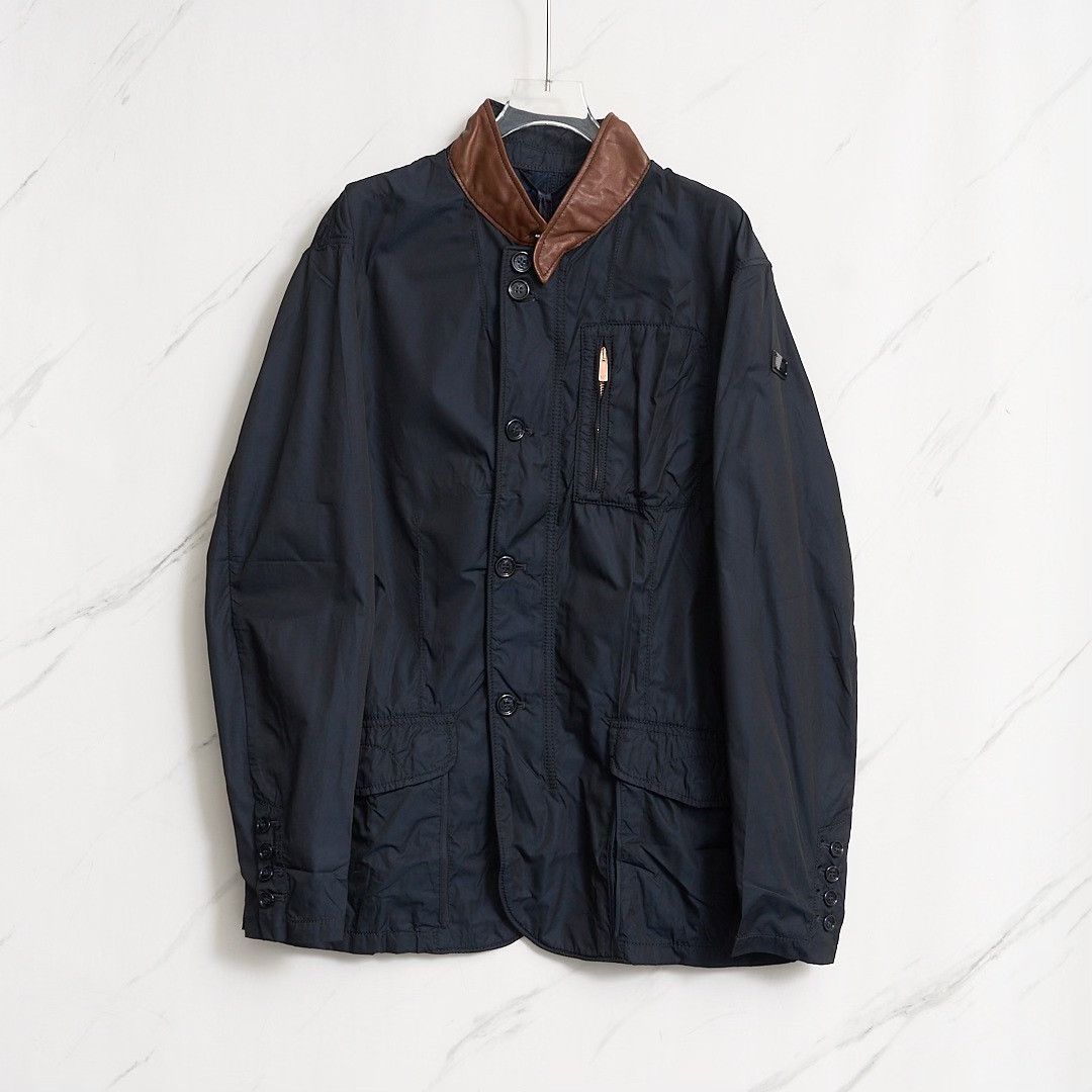 Emporio Armani Emporio Armani Men's Navy Safari Jacket Size US XL / EU 56 / 4 - 1 Thumbnail