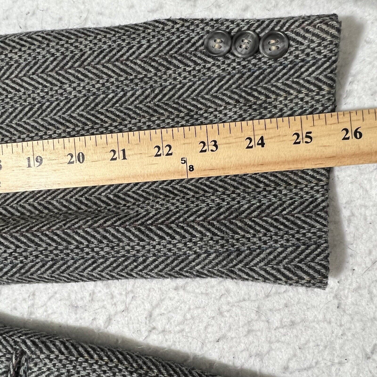 Sears Sears 44L Tweed Polyester/Wool Herringbone Sport Coat Size 44L - 12 Thumbnail