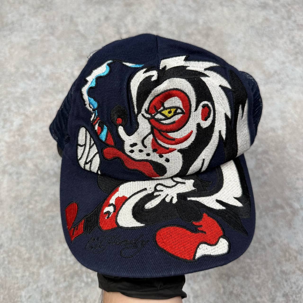 Ed Hardy Ed Hardy Bulldog Smoking Vintage Cap Size ONE SIZE - 2 Thumbnail