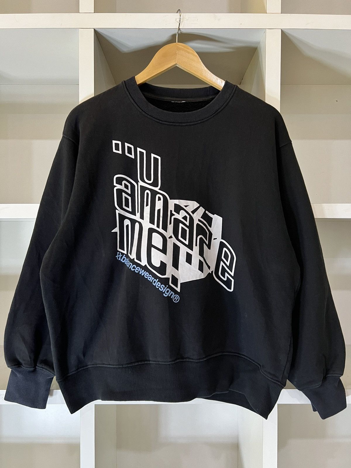 image of Balance Co x Vintage Balance Sweatshirt in Black, Men's (Size Medium)