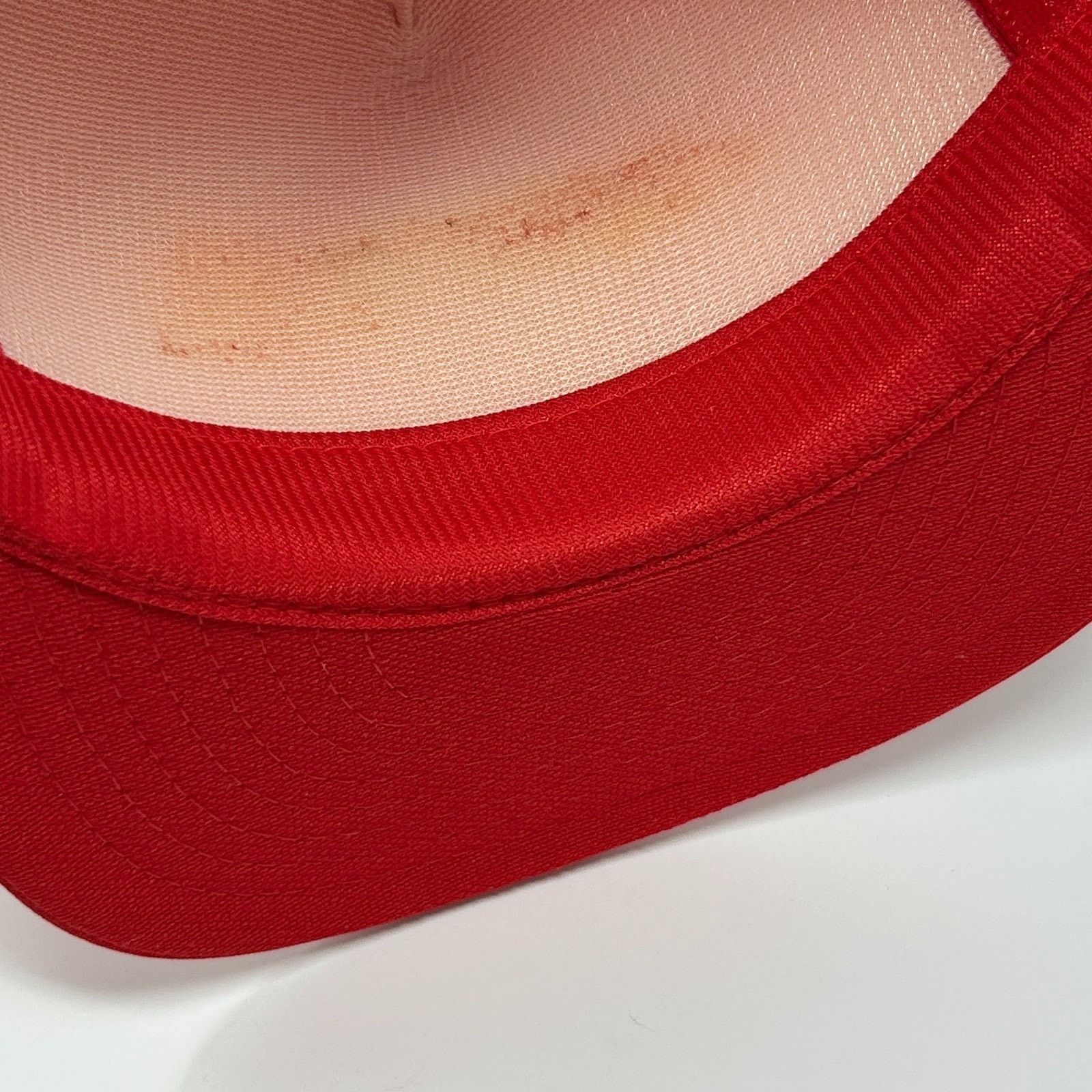 Vintage Vintage Olssons Motel Trucker Hat Cap Red 80s Mobile Alabama Size ONE SIZE - 5 Thumbnail