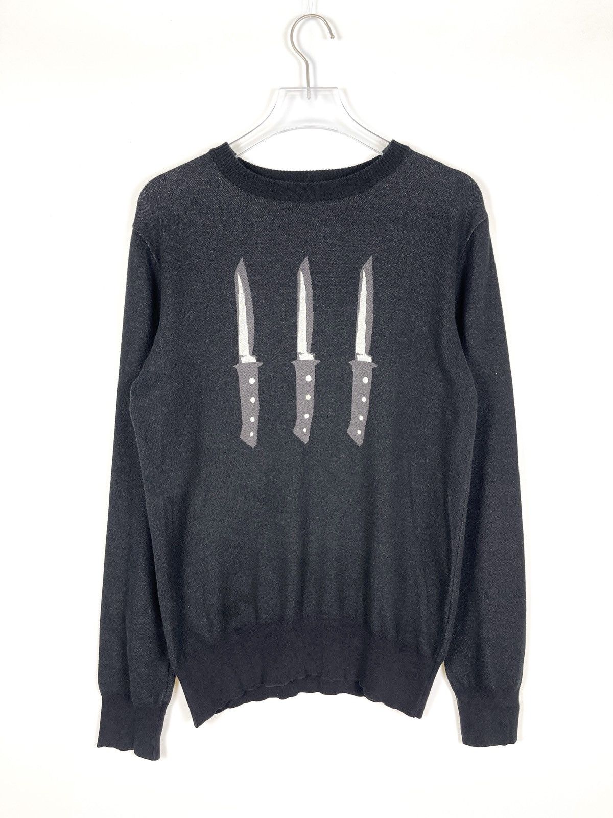JOHN LAWRENCE SULLIVAN John Lawrence Sullivan Knives Jacquard Sweater Size US S / EU 44-46 / 1 - 1 Thumbnail