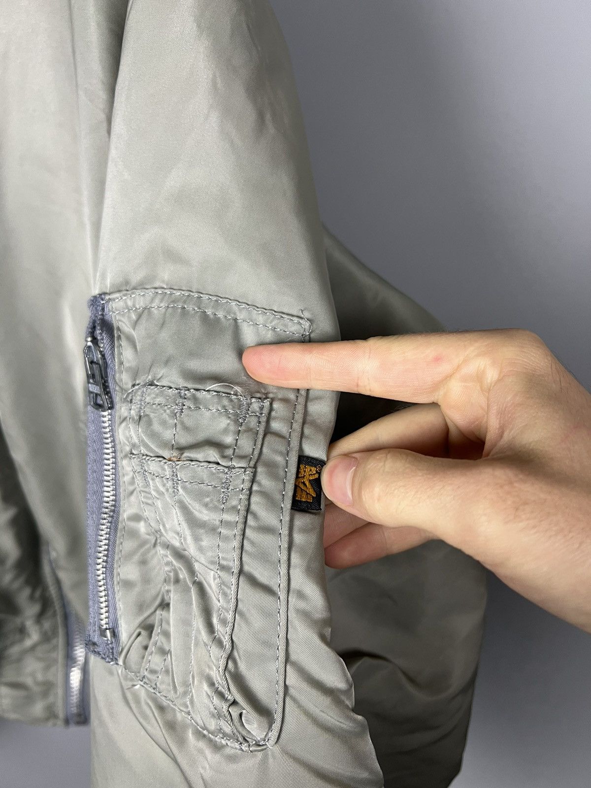 Alpha Industries XL-L Alpha Industries vintage flight reversible bomber jacke Size US XL / EU 56 / 4 - 2 Thumbnail