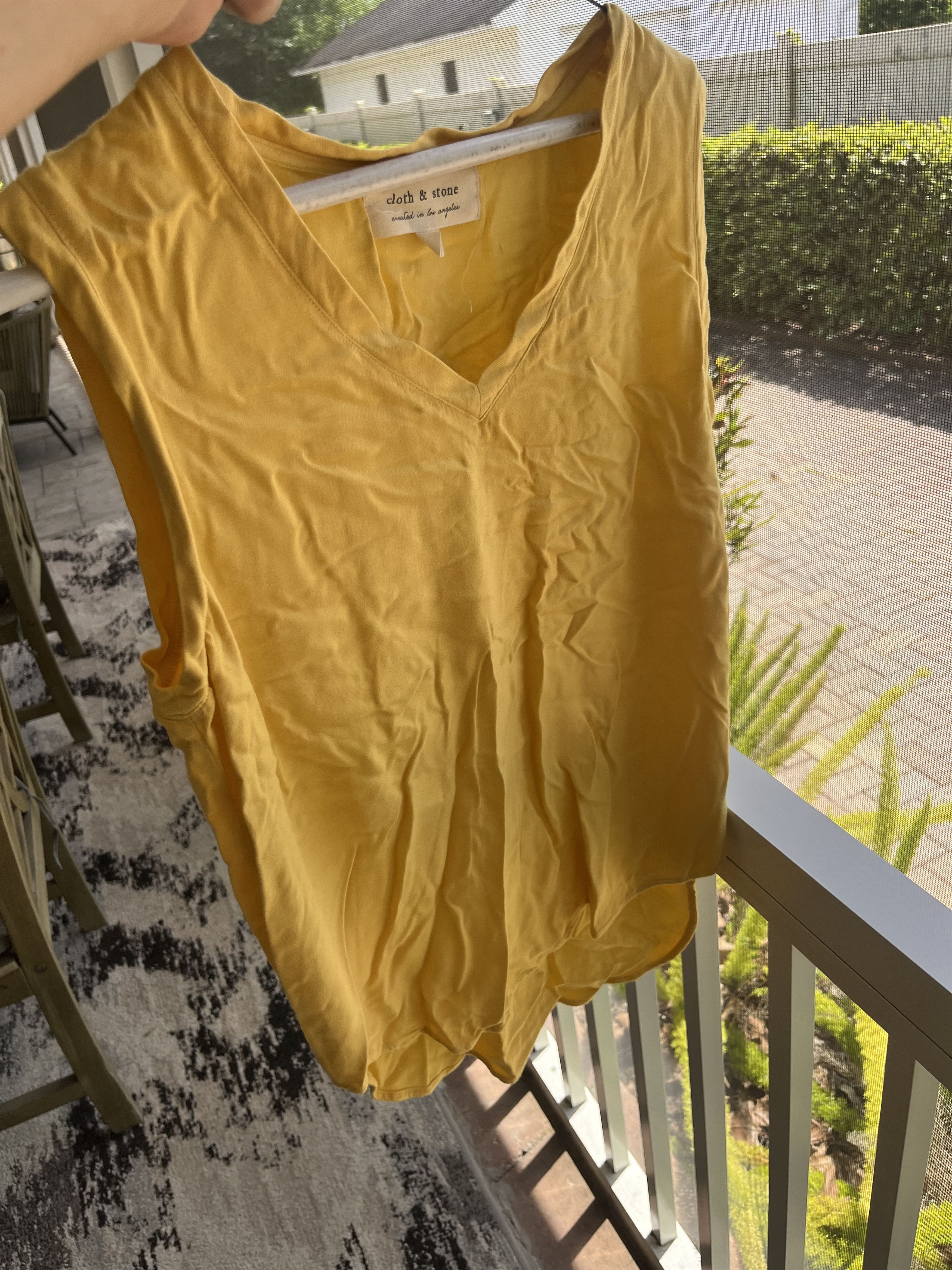 Vintage Cloth and Stone Yellow Shirt Size S / US 4 / IT 40 - 4 Thumbnail