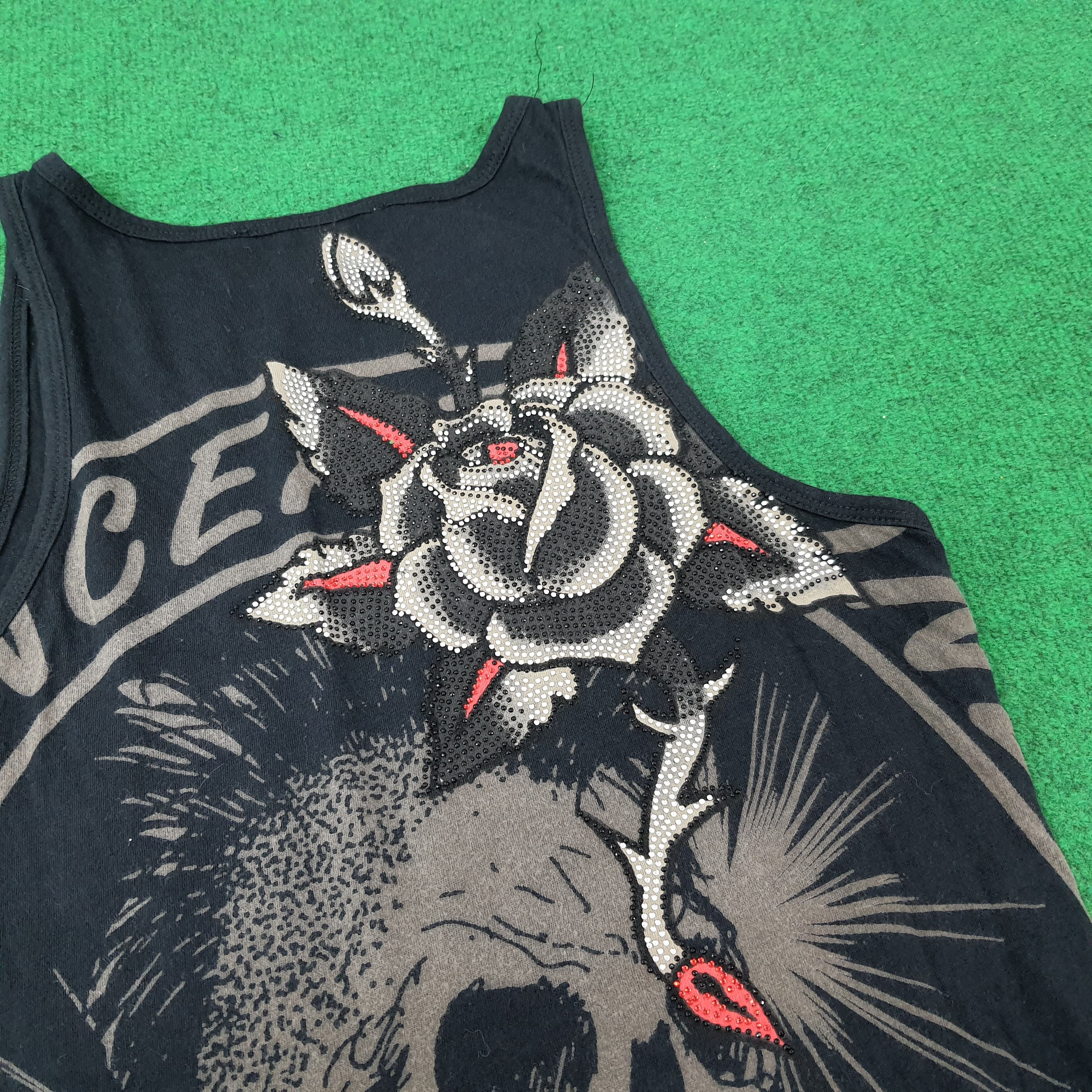 Ed Hardy Vintage Ed Hardy Rock the World Sleeveless Tank Top C249N27 Size US S / EU 44-46 / 1 - 5 Thumbnail
