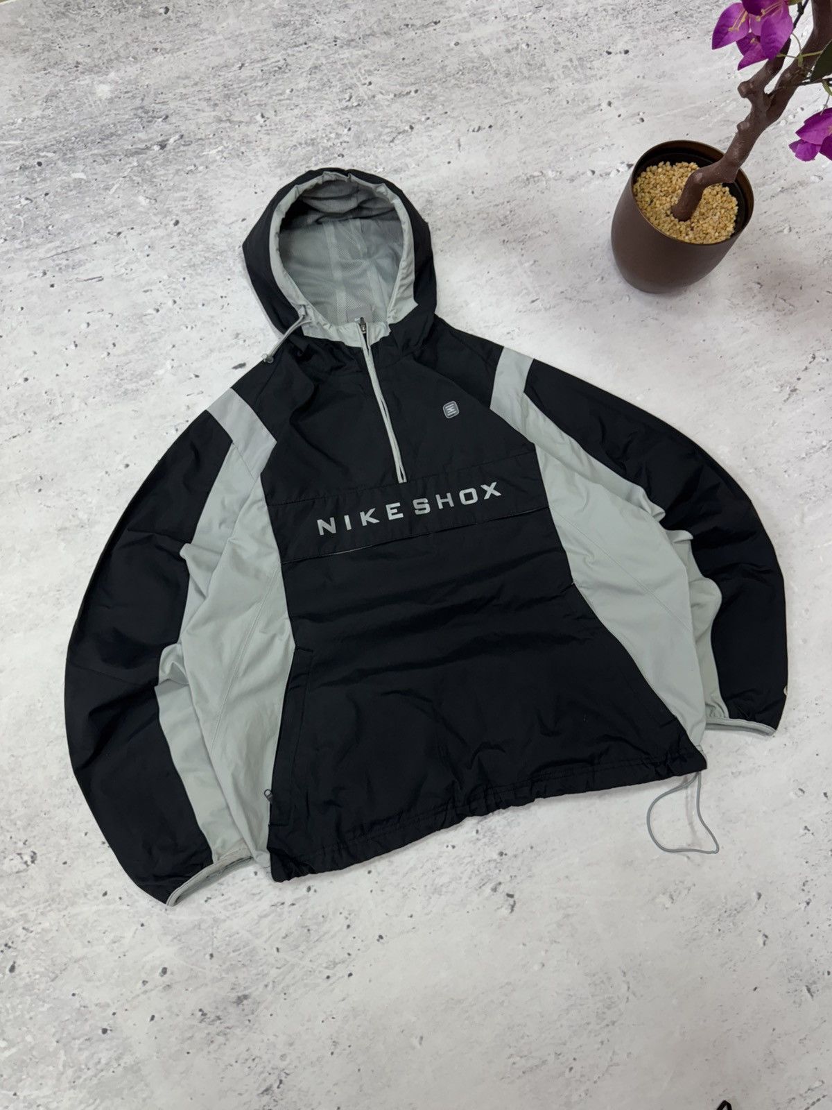 Nike × Vintage NIKE SHOX VINTAGE BASIC LOGO OVERSIZE BAGGY LIGHT JACKET Size US M / EU 48-50 / 2 - 2 Thumbnail