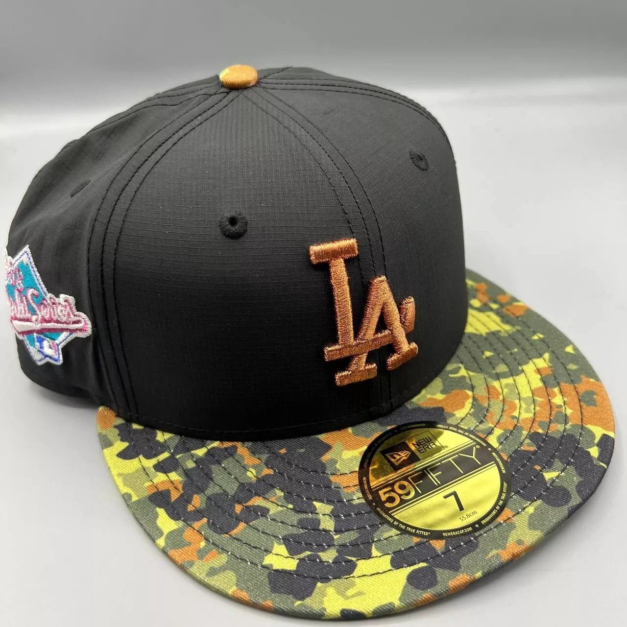 New Era Los Angeles LA Dodgers Hat Men 7 Camo 59Fifty New Era Fitted Size ONE SIZE - 1 Thumbnail