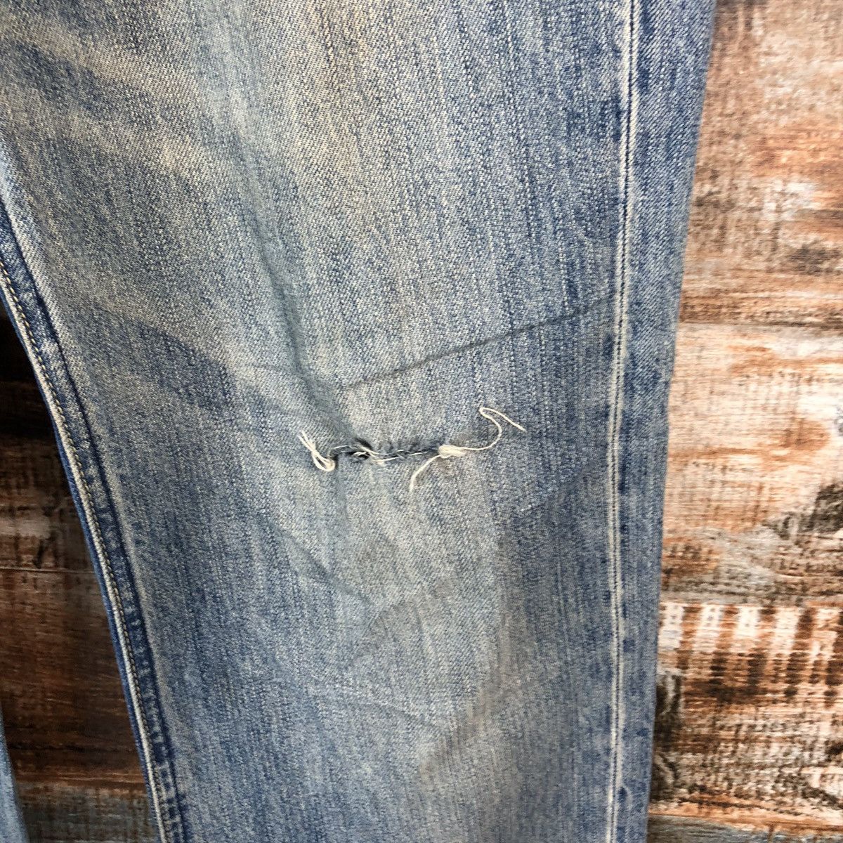 Japanese Brand DLL Navy Blue faded vintage Denim Pants #C206 Size US 32 / EU 48 - 10 Thumbnail