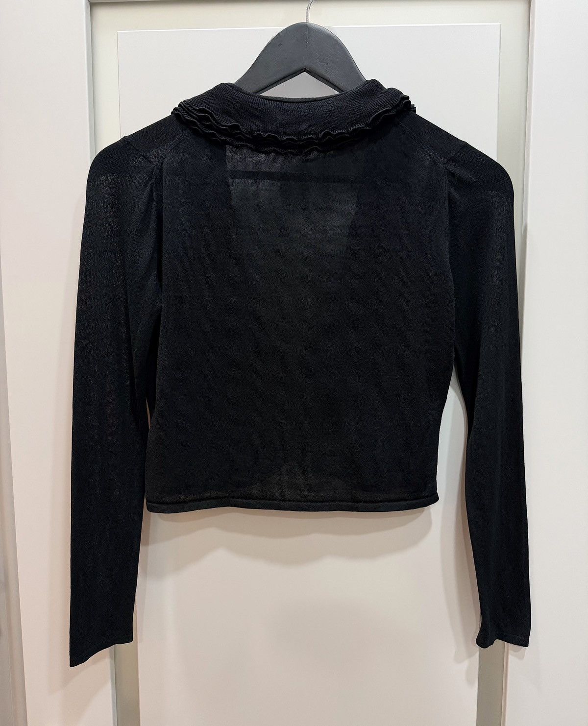 Gucci GUCCI by Tom Ford FW2000 Sheer Silk Hook Cropped Cardigan XS Size XS / US 0-2 / IT 36-38 - 18 Thumbnail