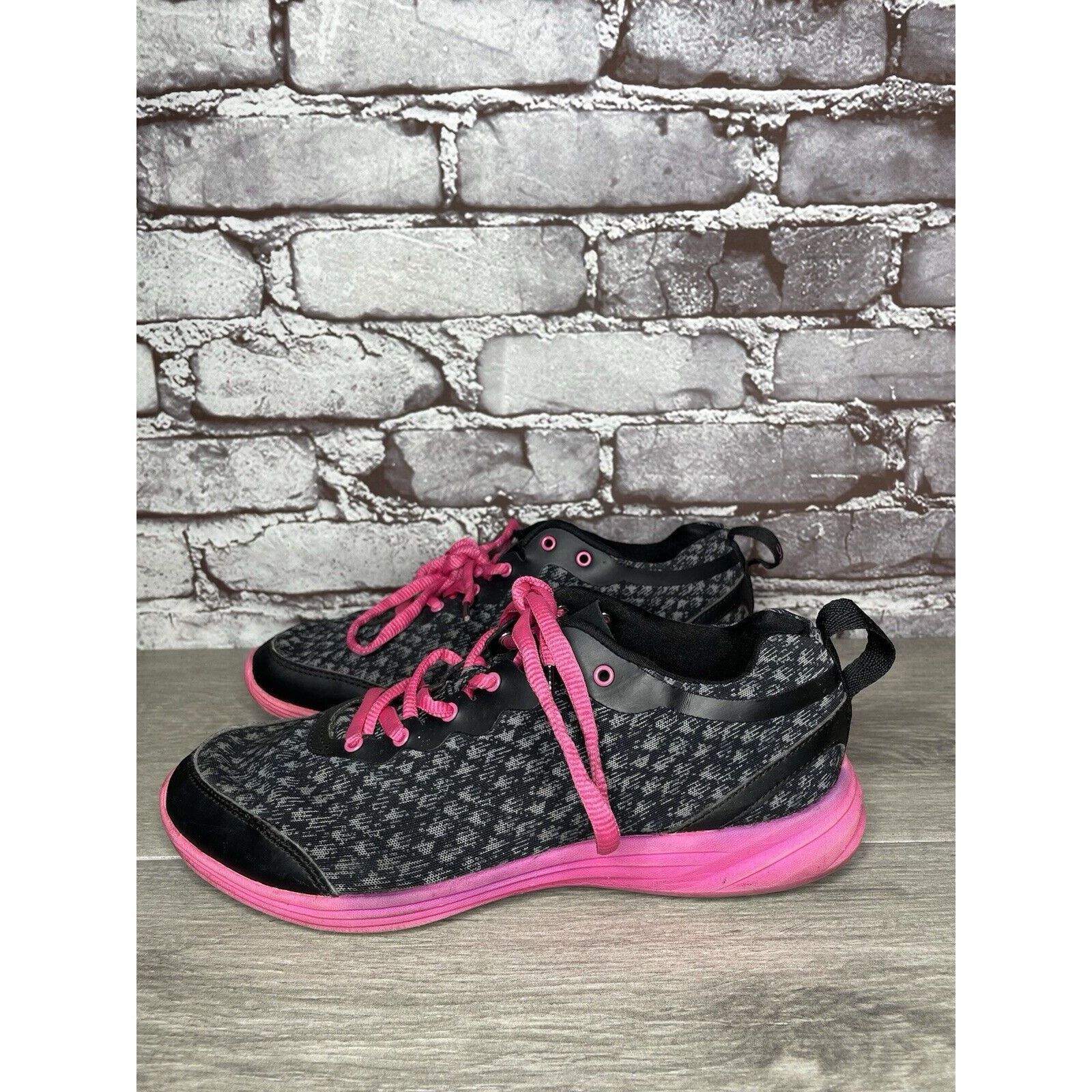Other Vionic Python Black Pink Lace Up Comfort Athletic Sneakers W Size US 7.5 / IT 37.5 - 7 Thumbnail