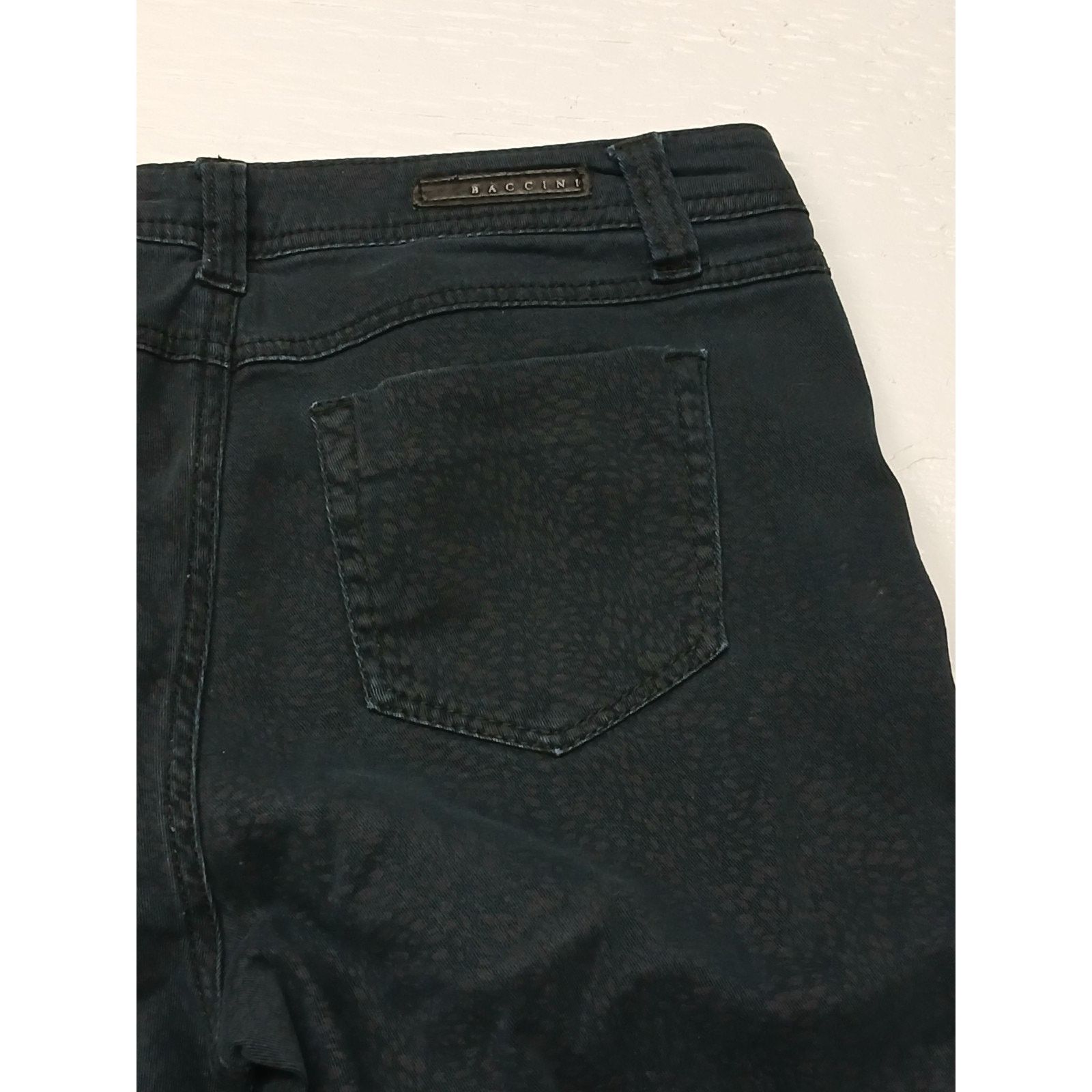 Other Baccini (10P) Women's Black Cheetah Printed Stretch Jeans Size 32" / US 10 / IT 46 - 7 Thumbnail