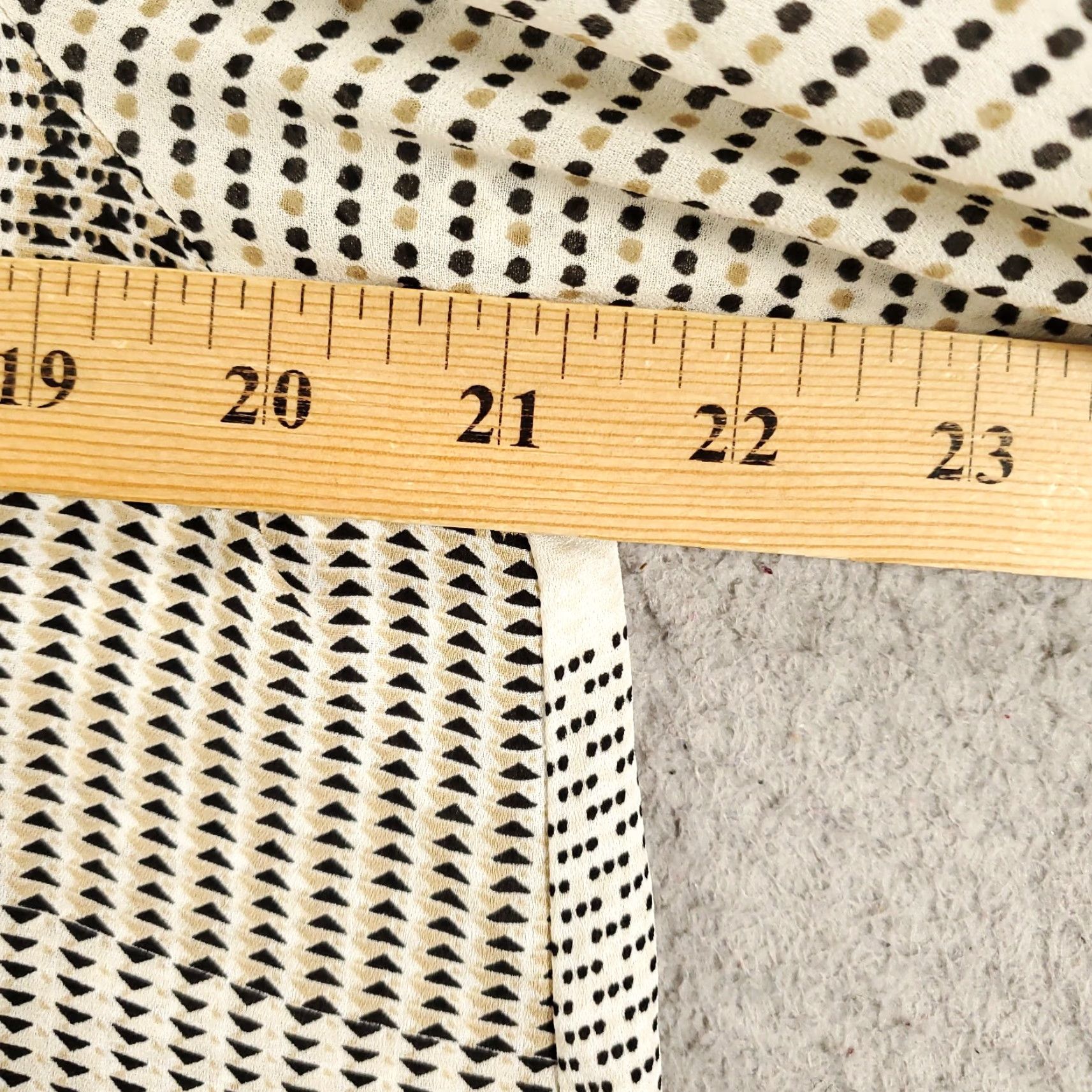 Vintage Rose And Olive Blouse Womens Large Black White Geometric Button Up Top Size XL / US 12-14 / IT 48-50 - 4 Thumbnail