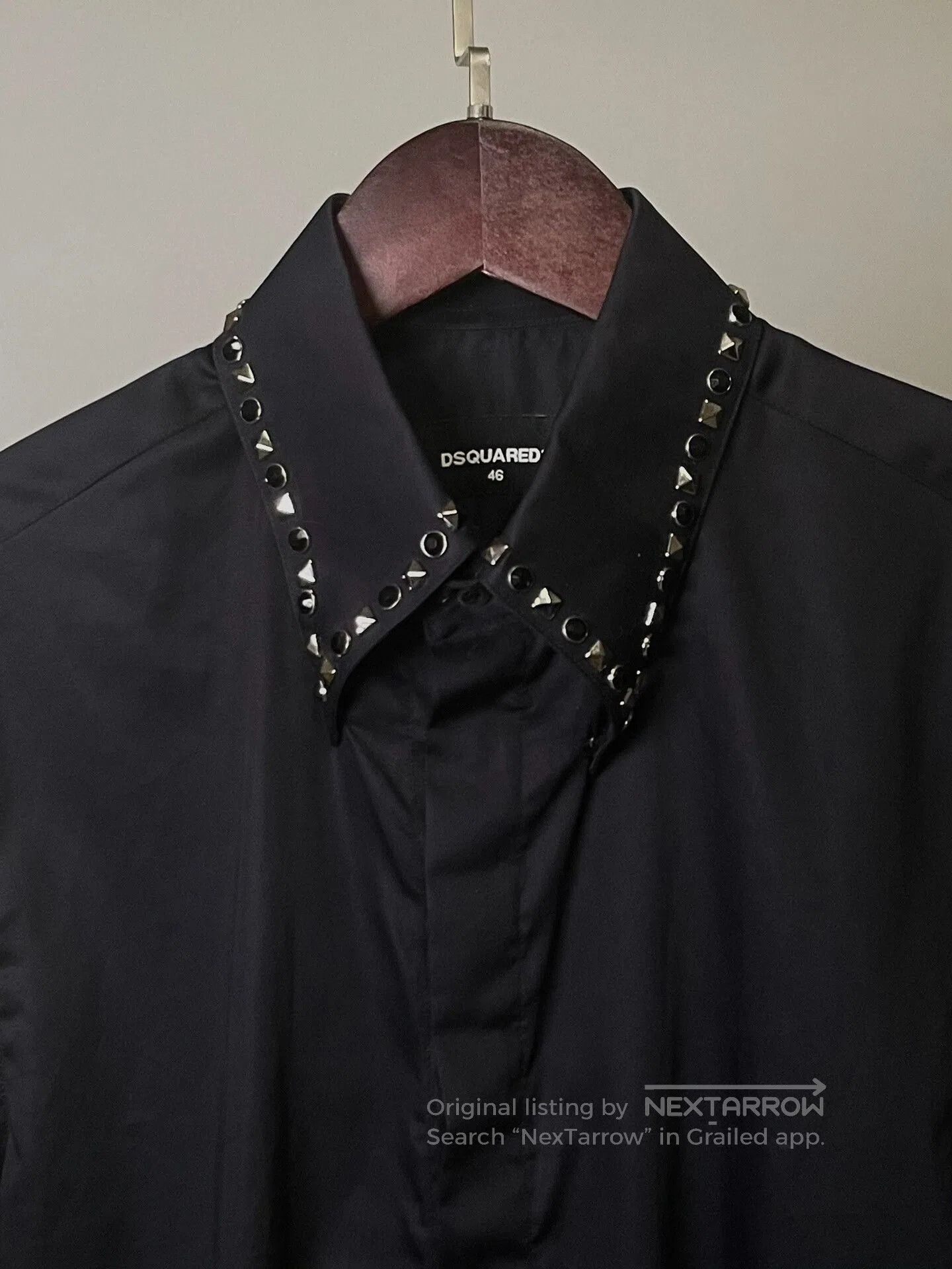 Dsquared2 dsquared2 black studded shirt with gems. Size US S / EU 44-46 / 1 - 1 Thumbnail