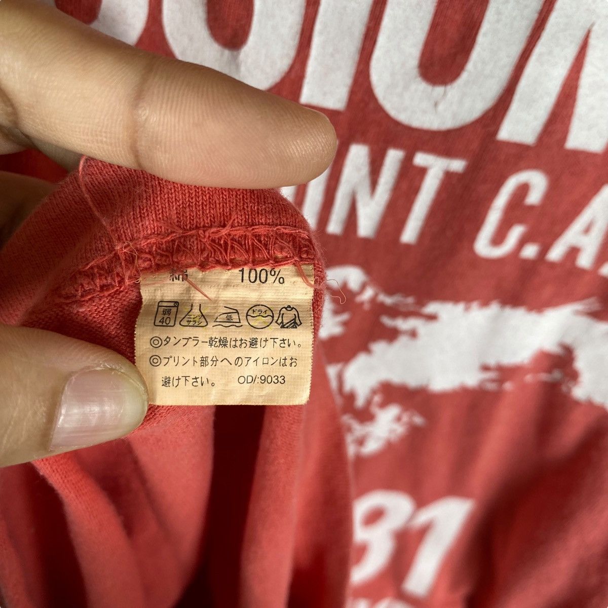 TMT × Vintage Vintage TMT Japan Mission Bay Sunfaded Red Tee Shirt Size US L / EU 52-54 / 3 - 8 Thumbnail