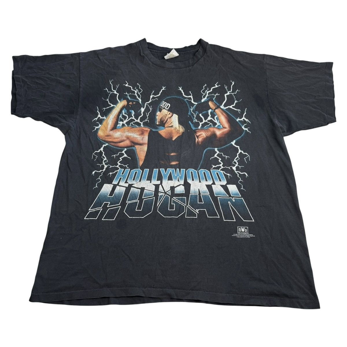 WCW/nWo Vintage 1998 WCW Hulk Hogan NWO Wrestling Thunder T-Shirt OG Size US XXL / EU 58 / 5 - 1 Thumbnail