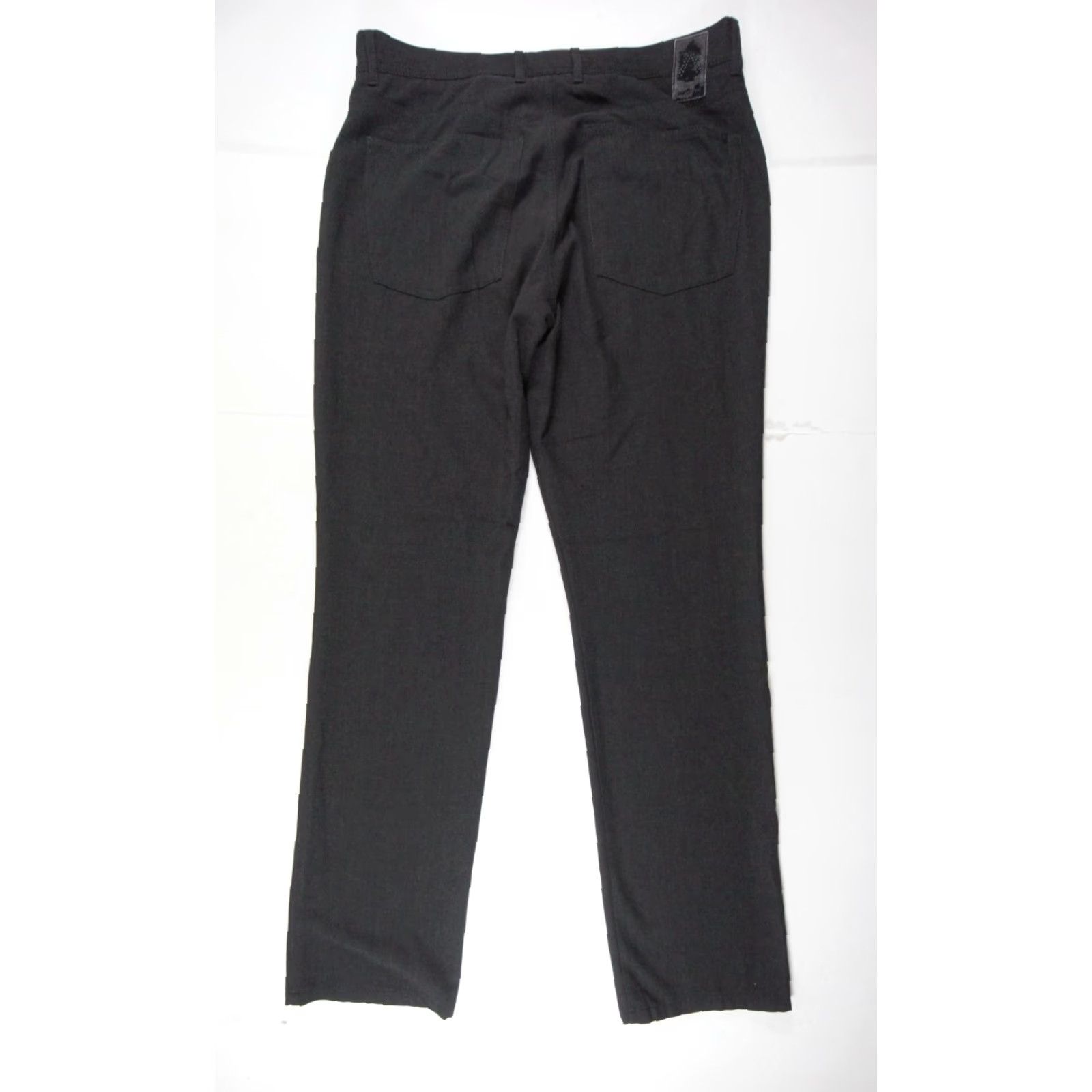 Vintage ALBERTO Pants Mens 36x34 Black Ceramica Stone Stretch Modern Fit Trouser Size US 36 / EU 52 - 5 Thumbnail