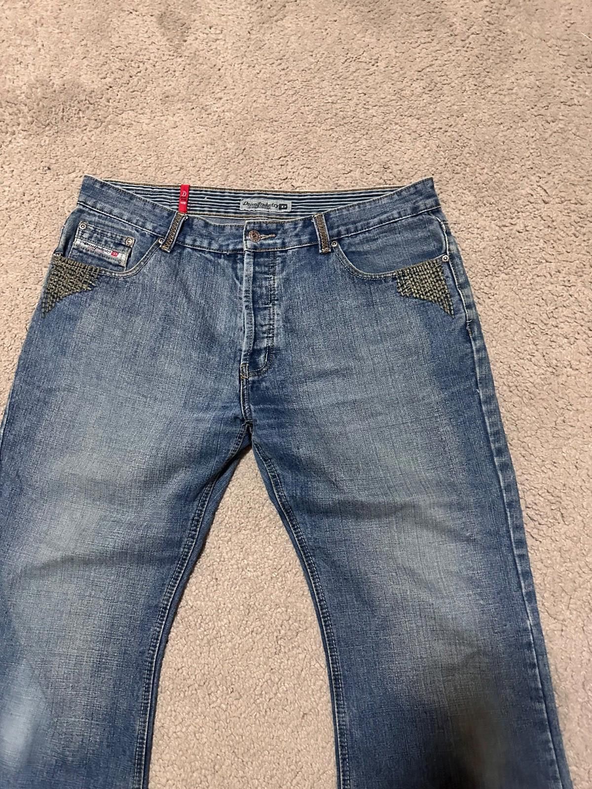 Diesel Vintage Diesel Jeans Mens 40 Blue Denim Pants Straight Y2K Size US 40 / EU 56 - 7 Thumbnail