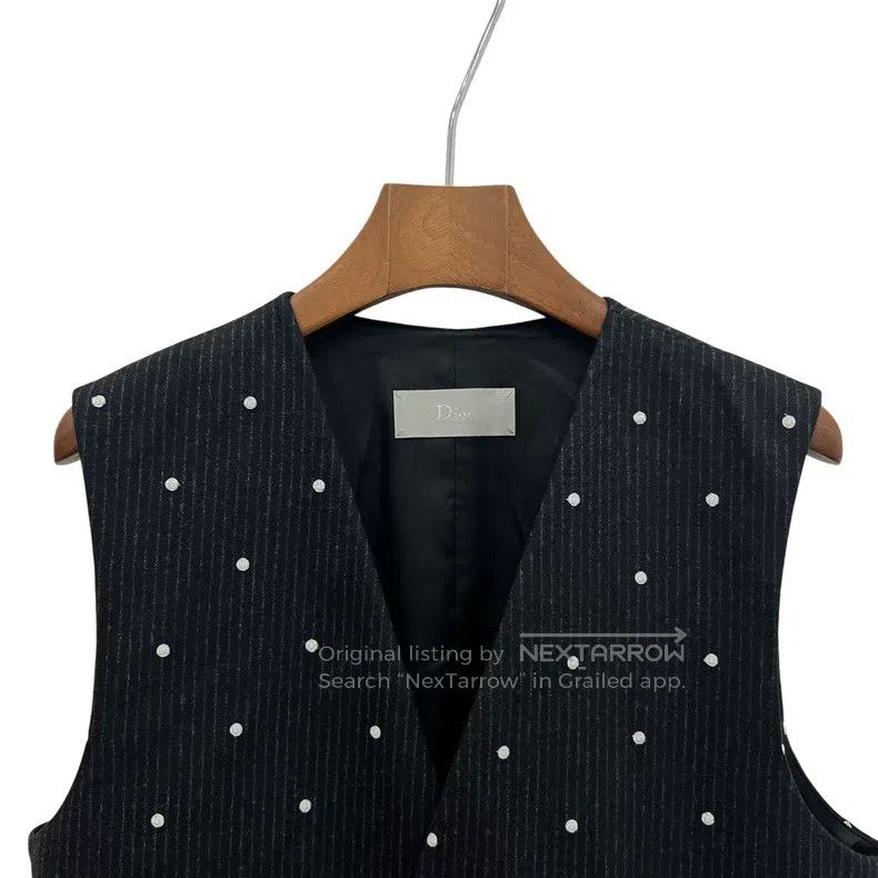 Dior Dior Woollen polked dot vest Size US S / EU 44-46 / 1 - 3 Thumbnail