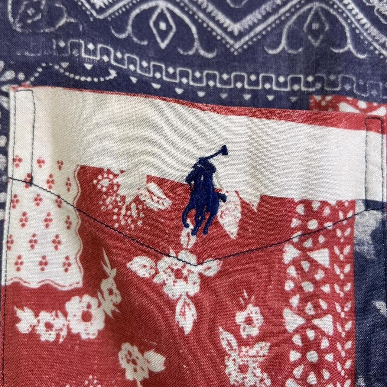 Polo Ralph Lauren Vintage Polo Ralph Lauren US Flag Paisley Bandana Shirt Size US L / EU 52-54 / 3 - 5 Thumbnail