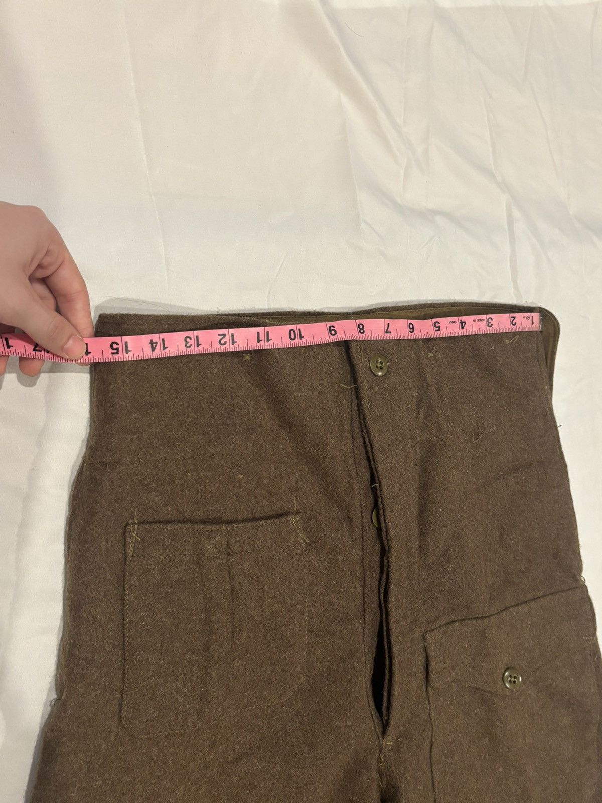 Other 1950s Military Wool Pants Size 30x29 High Waisted and Baggy! Size US 30 / EU 46 - 19 Thumbnail