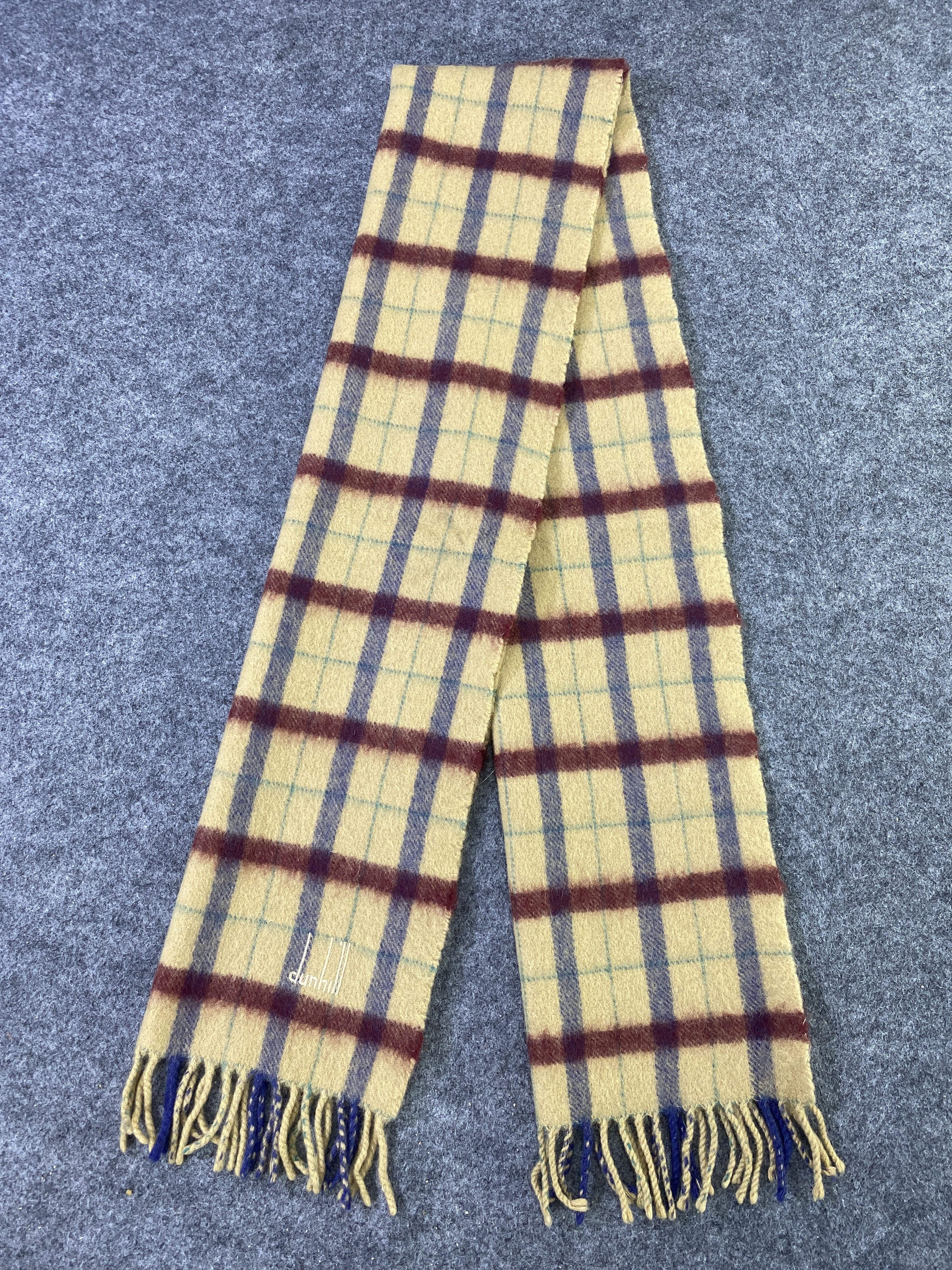 Alfred Dunhill Dunhill Cashmere Scarf / Muffler / Neckwear -T724 Size ONE SIZE - 4 Thumbnail