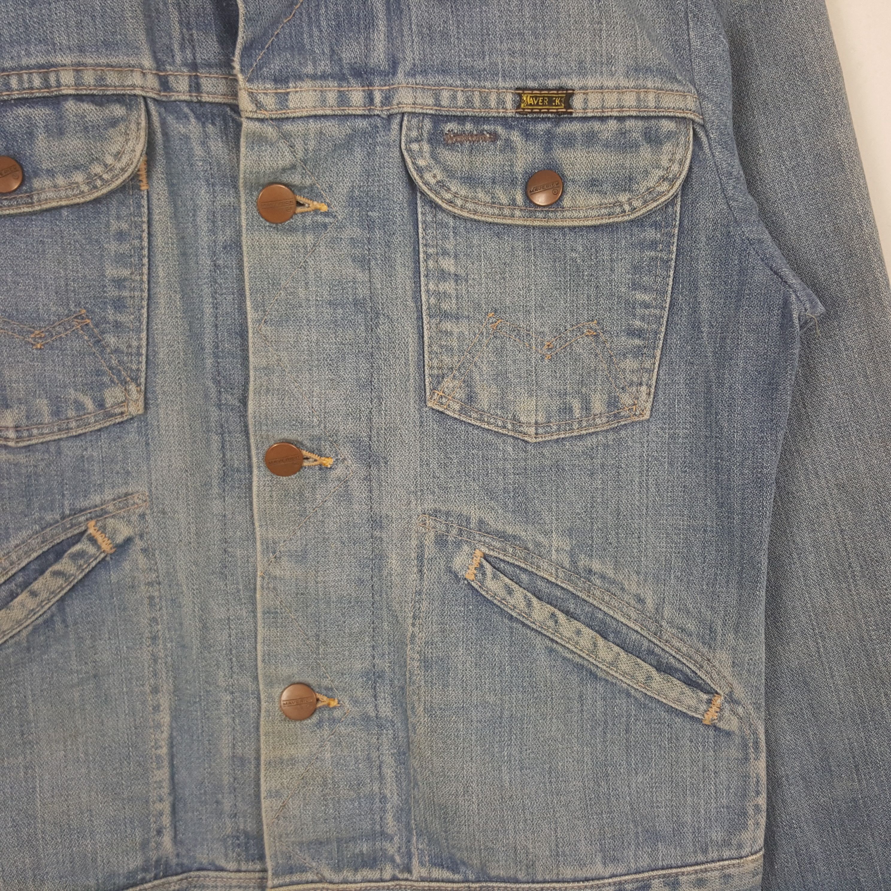 Other Vintage Maverick Blue Bell Denim Jacket RR25 Size US XS / EU 42 / 0 - 2 Thumbnail