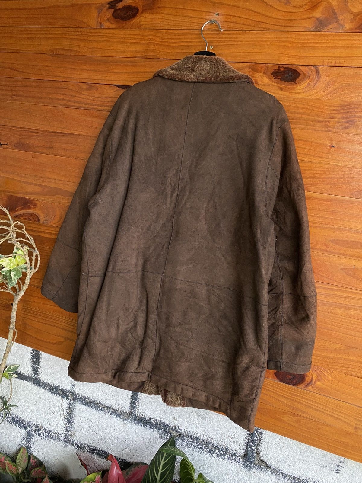 Mila Schon Mila Schön Milano Vintage Brown Shearling Leather Coat Size US L / EU 52-54 / 3 - 7 Thumbnail