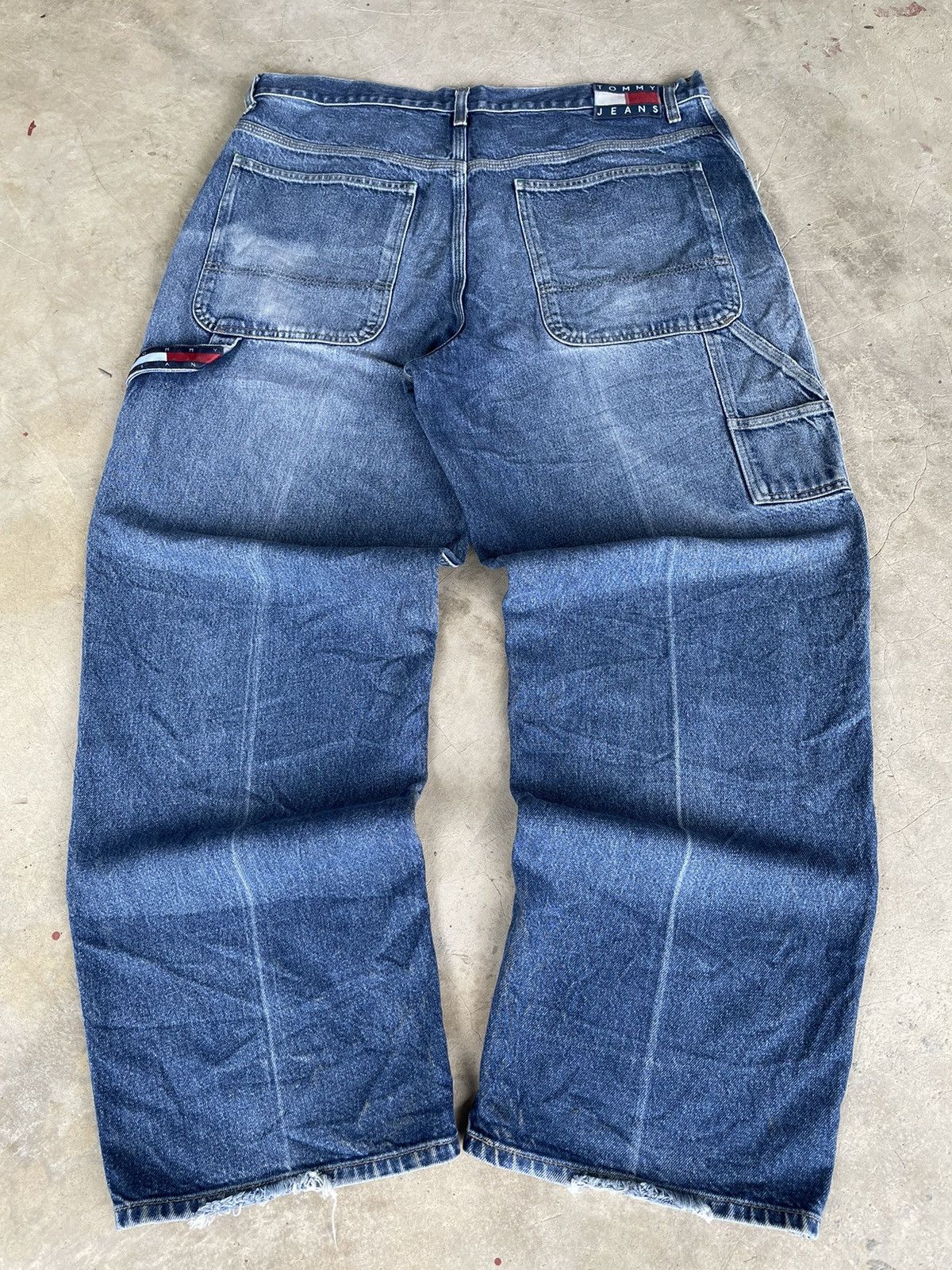 JNCO TOMMY HILLFIGER BAGGY HIP HOP SKATE BIG FLAG CARPENTER JEANS Size US 40 / EU 56 - 1 Thumbnail