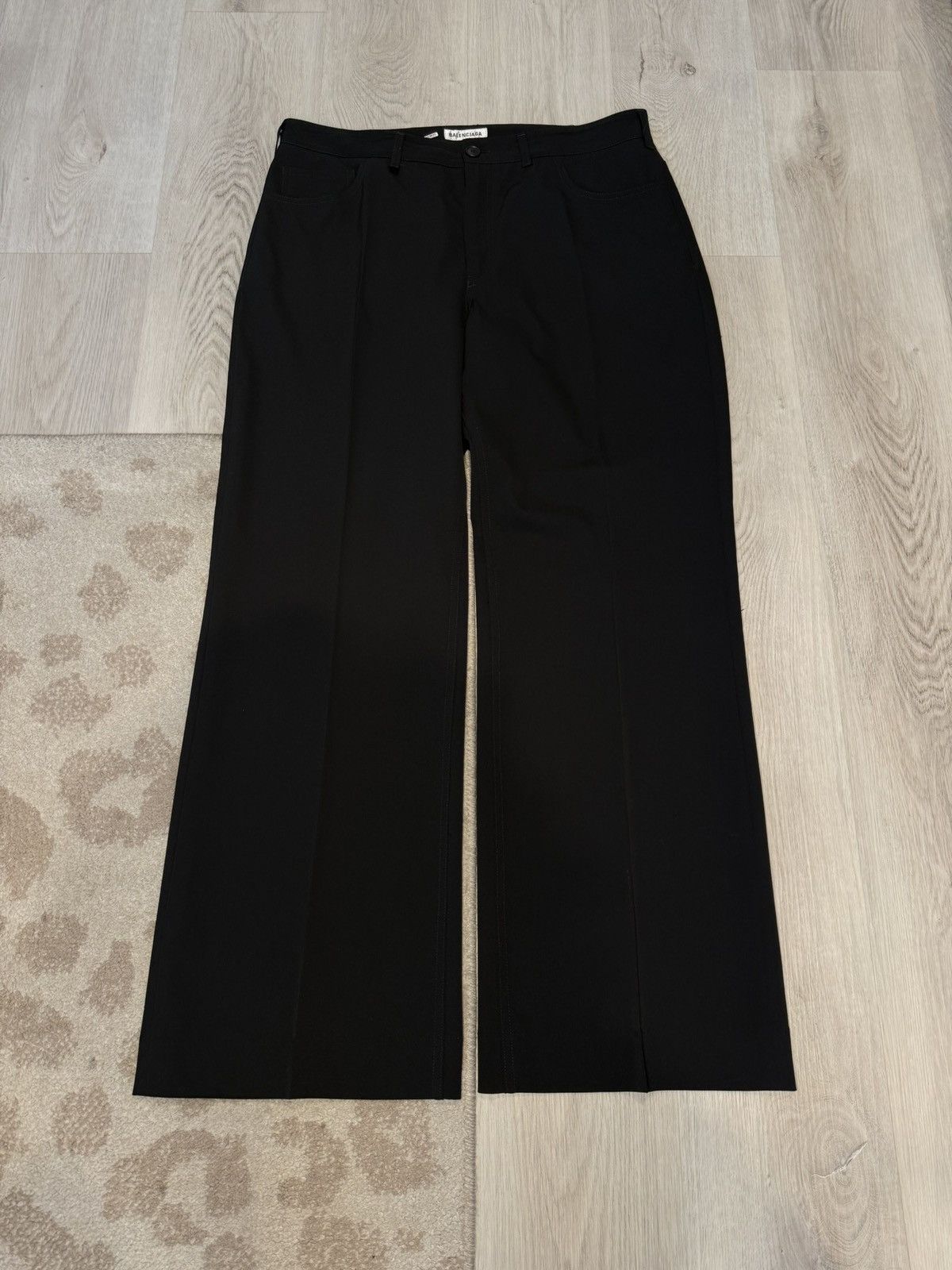 s/s 2021 wool denim cut wide leg pants!!
