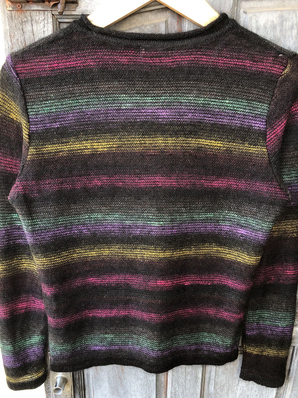 If Six Was Nine Chadorian Japanese Mohair Rainbow Psychedelic Stripe Style Size US M / EU 48-50 / 2 - 14 Thumbnail