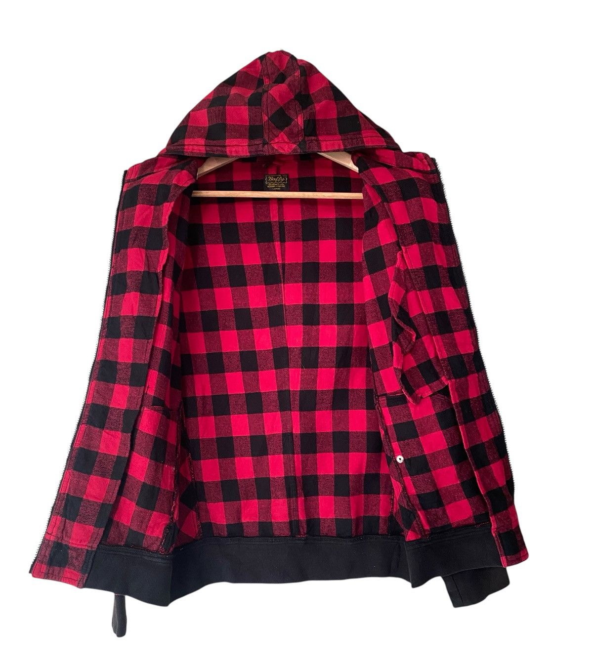 Japanese Brand Rare BAFFY Plaid Checkered Zipper Jacket Hoodie Size US L / EU 52-54 / 3 - 11 Thumbnail