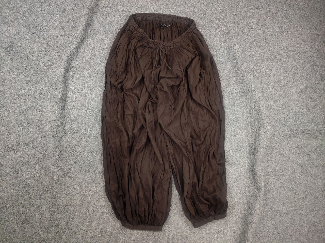 Gudrun Sjoden Gudrun Sjödén Design Wide Baggy light dark brown pants Size 29" - 2 Thumbnail