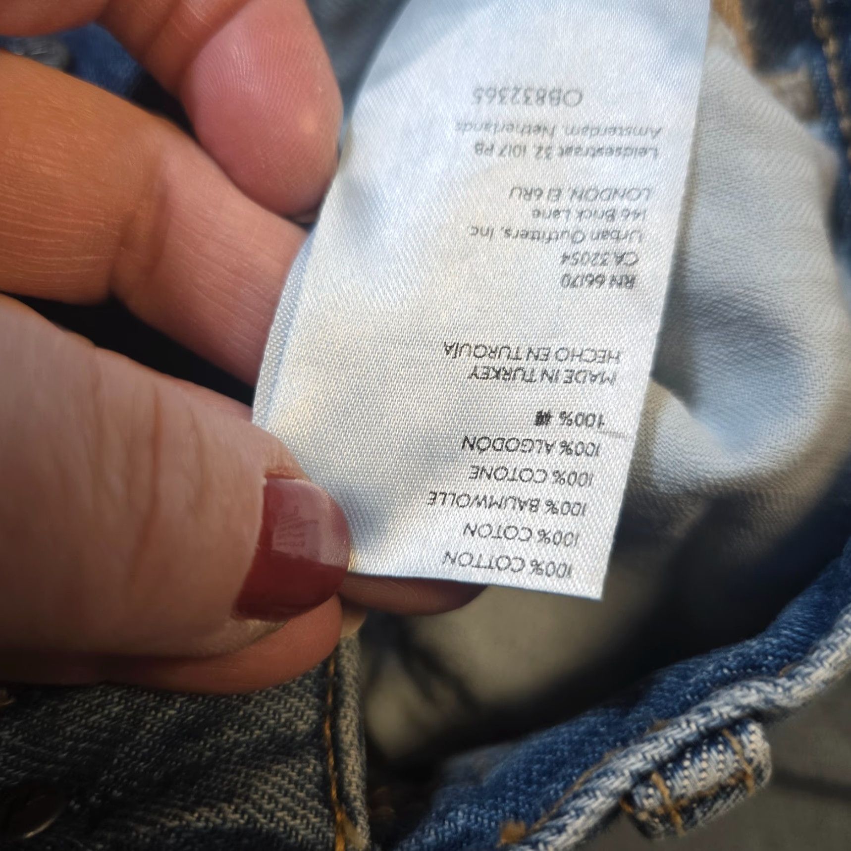 Free People Free People Jeans Womens Size 25 Blue Distressed Straight Leg Raw Hem Cropped Size 42" / US 20 - 7 Thumbnail