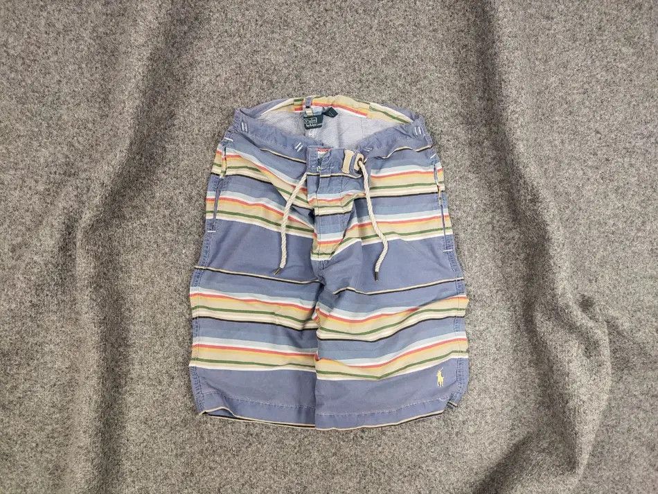 Polo Ralph Lauren Vintage 90's Polo Ralph Lauren Canvas Blue Striped Shorts Size US 36 / EU 52 - 2 Thumbnail