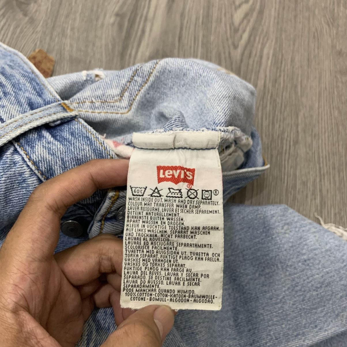 Levi's Vtg Levi’s 501 Distressed Denim Pant Size US 32 / EU 48 - 8 Thumbnail