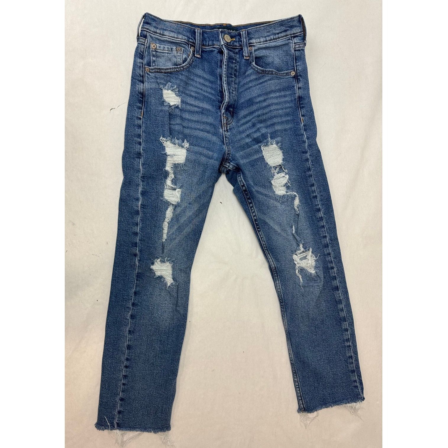 Aeropostale Aeropostale Super High Rise Straight Jeans Button Fly - 8 Size 30" / US 8 / IT 44 - 1 Thumbnail