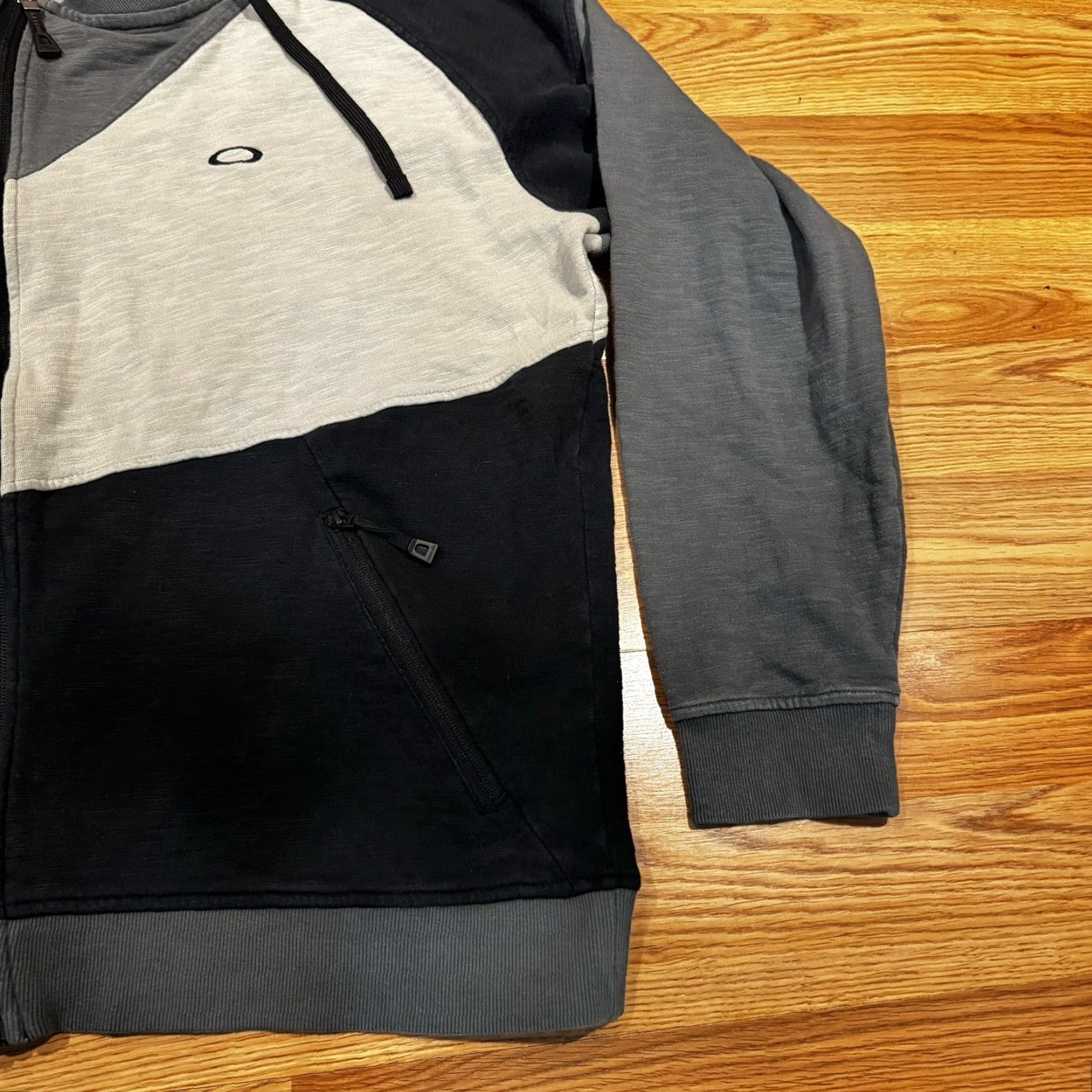 Oakley Oakley Jacket Parka Geometric Gray Black Fleece Water Repellent Mid-Length Zip Men’s 2XL Size US XXL / EU 58 / 5 - 7 Thumbnail
