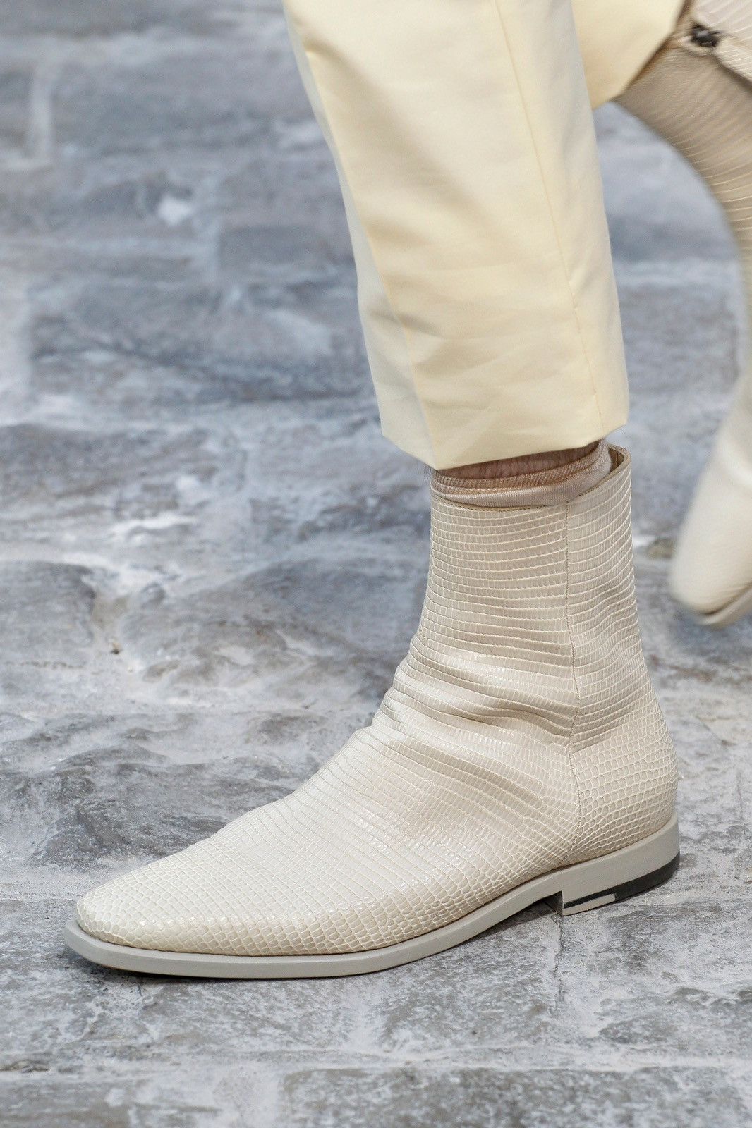 image of Ss18 Berluti Eclair Suede Zip Boots in Taupe, Men's (Size 9)