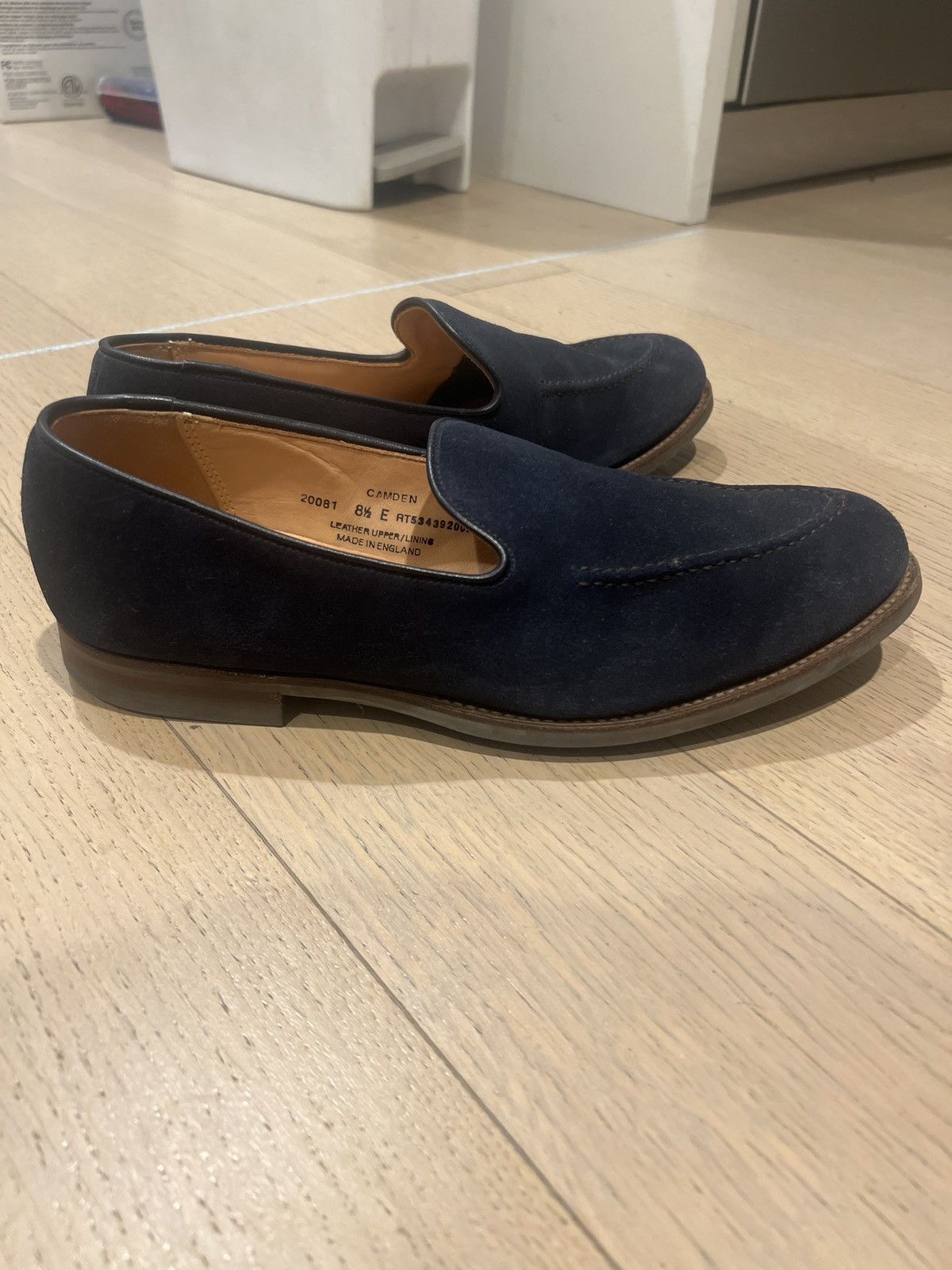 Crockett & Jones Crockett & Jones Camden loafer in mushroom suede (8.5UK) Size US 9.5 / EU 42-43 - 10 Thumbnail