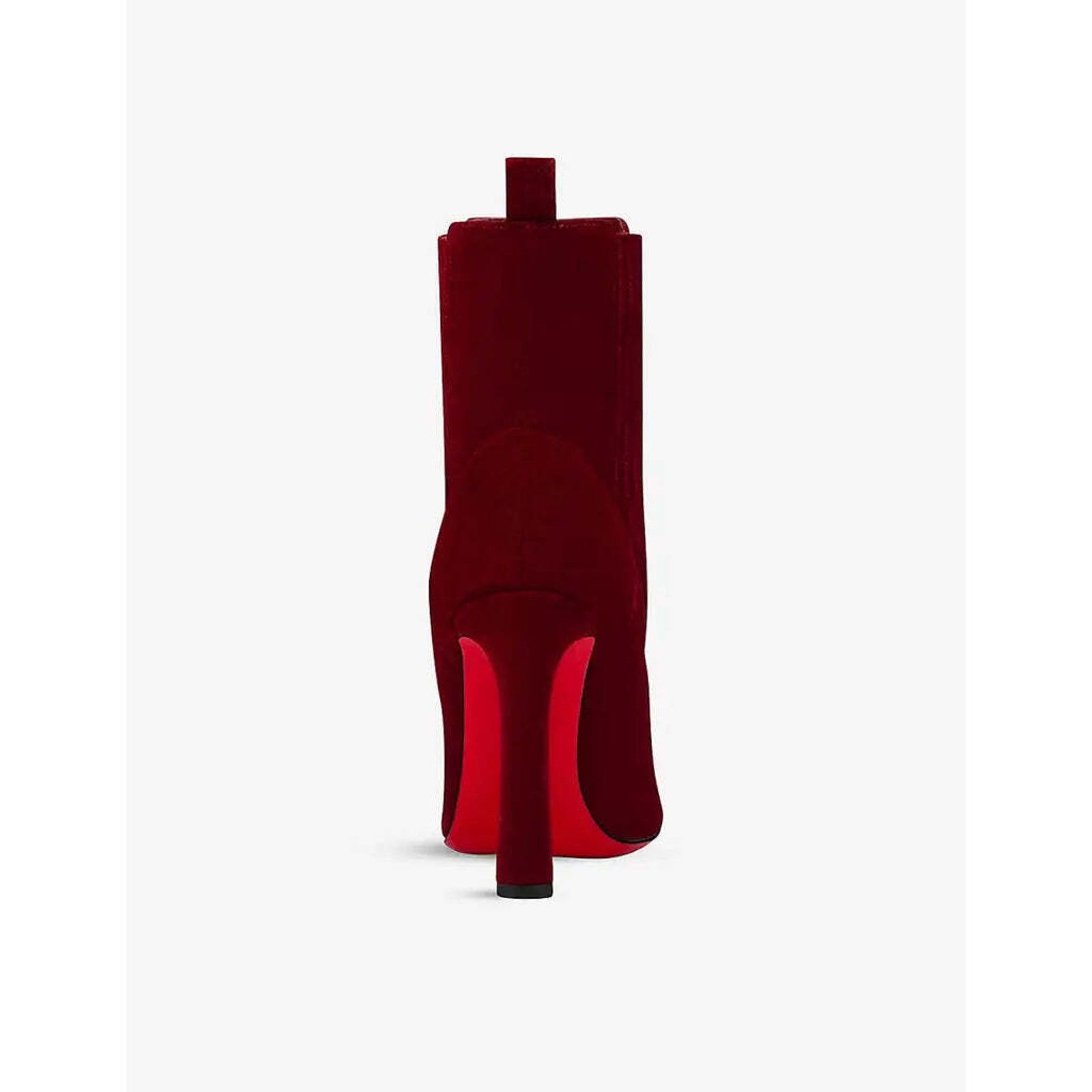 Christian Louboutin Christian Louboutin Me In The 90S 100 Tanin Red Suede Size US 7 / IT 37 - 10 Thumbnail