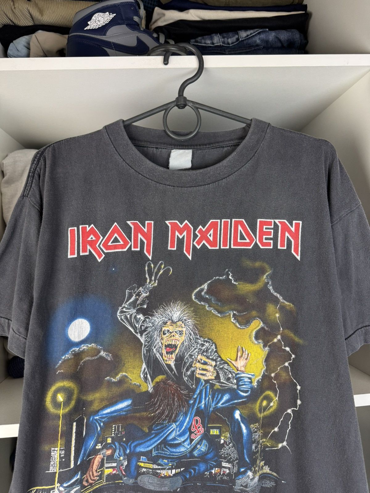 Band Tees Vintage Iron Maiden No Prayer On The Road Tour 1990 T-Shirt Size US L / EU 52-54 / 3 - 2 Thumbnail