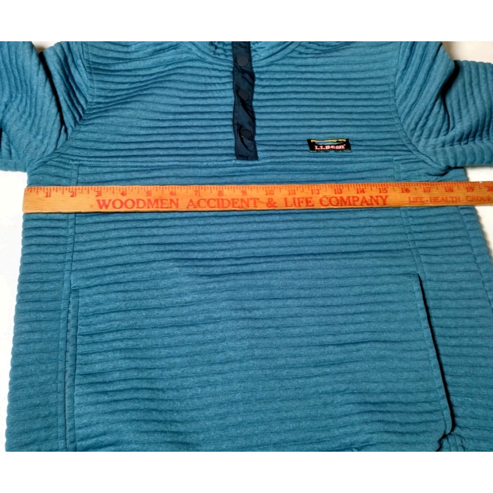 Vintage LL Bean Jacket Men Small Blue Ribbed Pullover Snap Up Shirt Outdoors Camp Hike Pullover jacket Mens Blue Ribbed Snap Band Collar Size US S / EU 44-46 / 1 - 4 Thumbnail