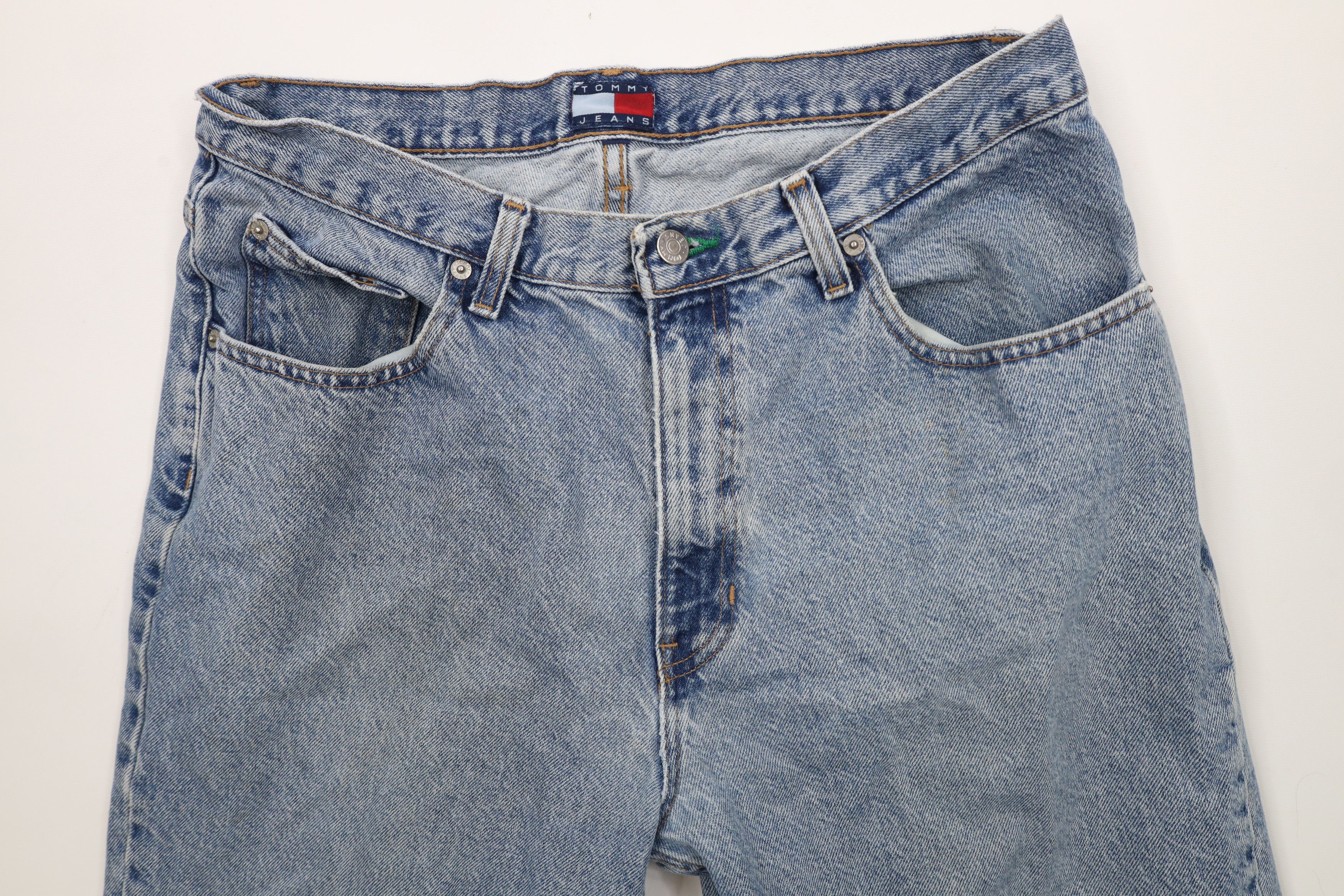 Tommy Hilfiger × Vintage Vintage 90s Tommy Hilfiger Spell Out Straight Leg Jeans USA Size US 34 / EU 50 - 6 Thumbnail