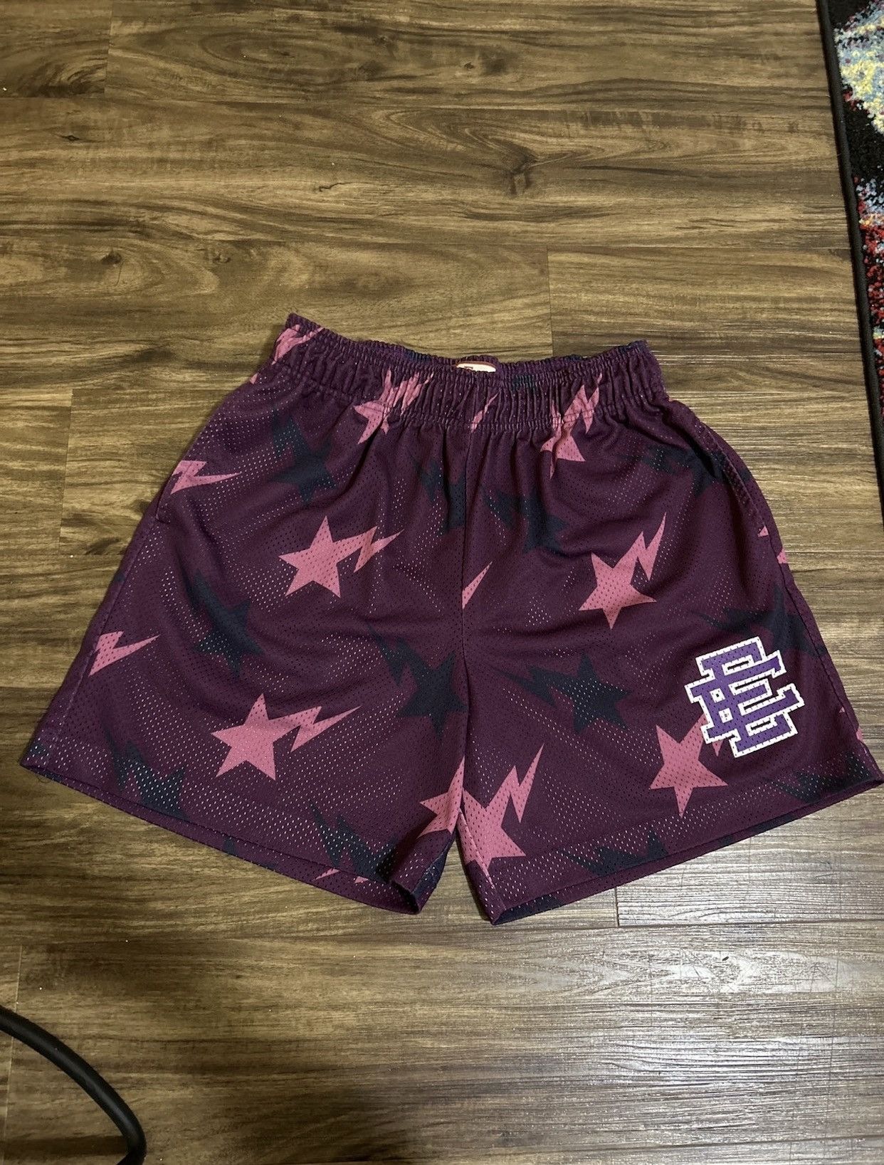 Bape EE x Bape purple shorts Grailed