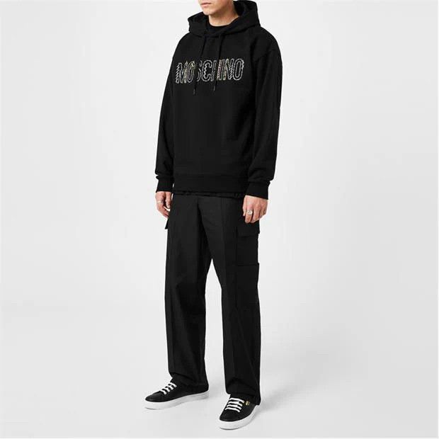 Moschino o1y0225 Logo Hoodie in Black Size US S / EU 44-46 / 1 - 5 Thumbnail