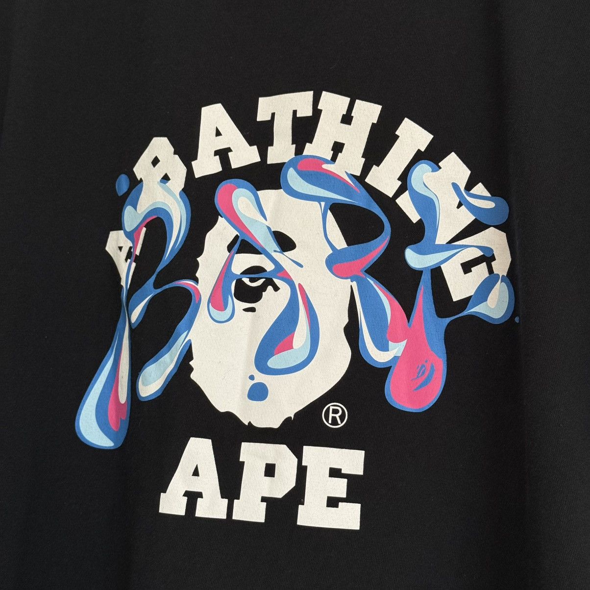 Bape A Bathing Ape BAPE Marble Camo Liquid College Tee Size US XL / EU 56 / 4 - 4 Thumbnail