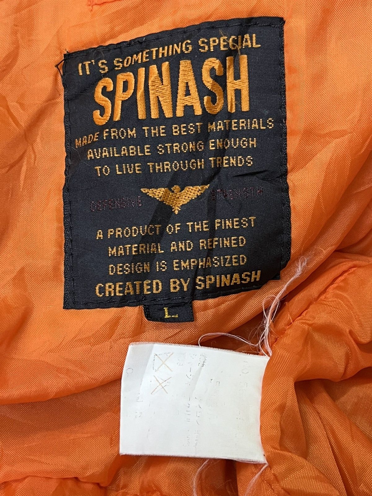 Japanese Brand VINTAGE JAPANESE BRAND SPINASH BOMBER JACKET Size US L / EU 52-54 / 3 - 10 Thumbnail