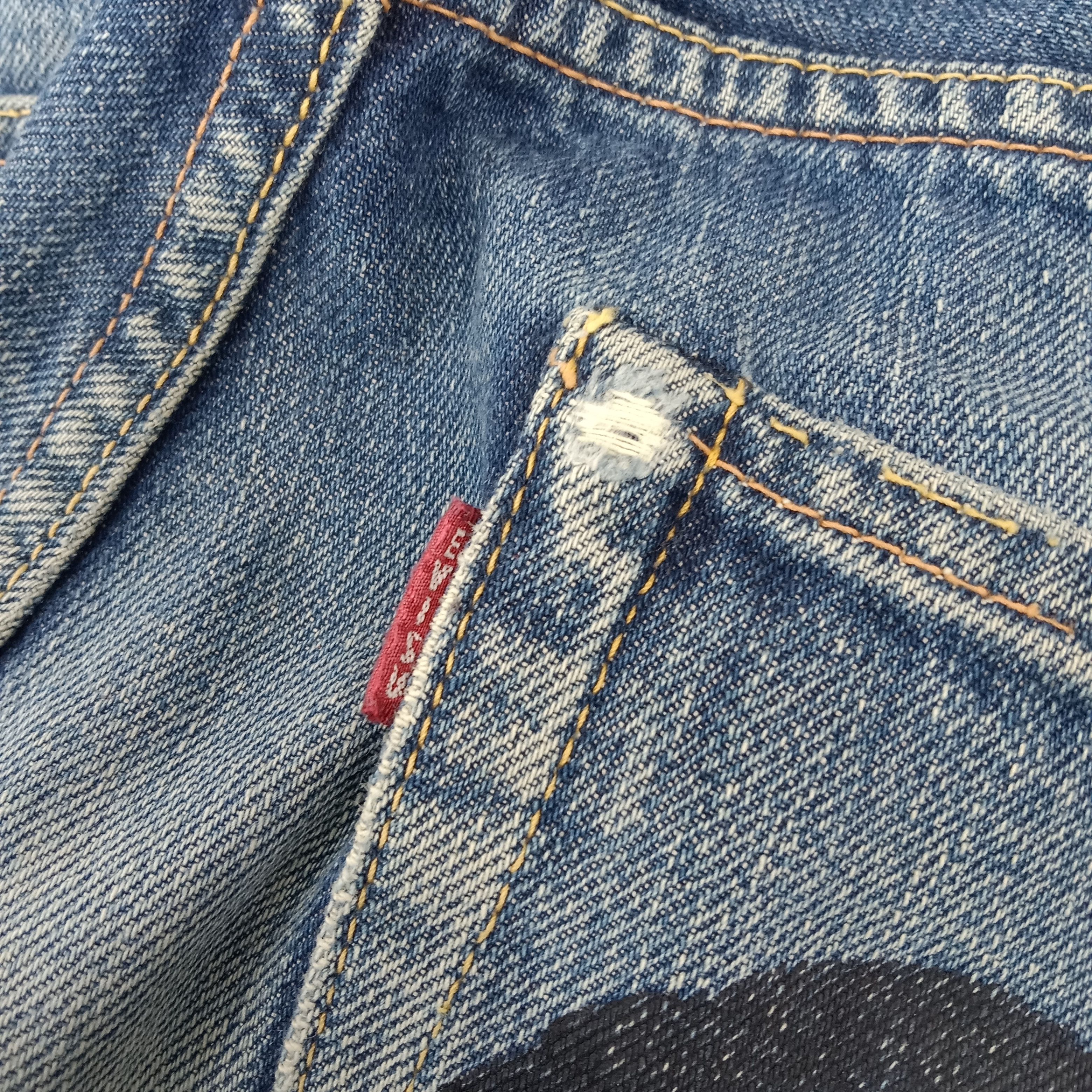 Japanese Brand × Vintage Japanese Brand Evisu Selvedge Daicock Custom Art Jeans Size US 27 - 4 Thumbnail