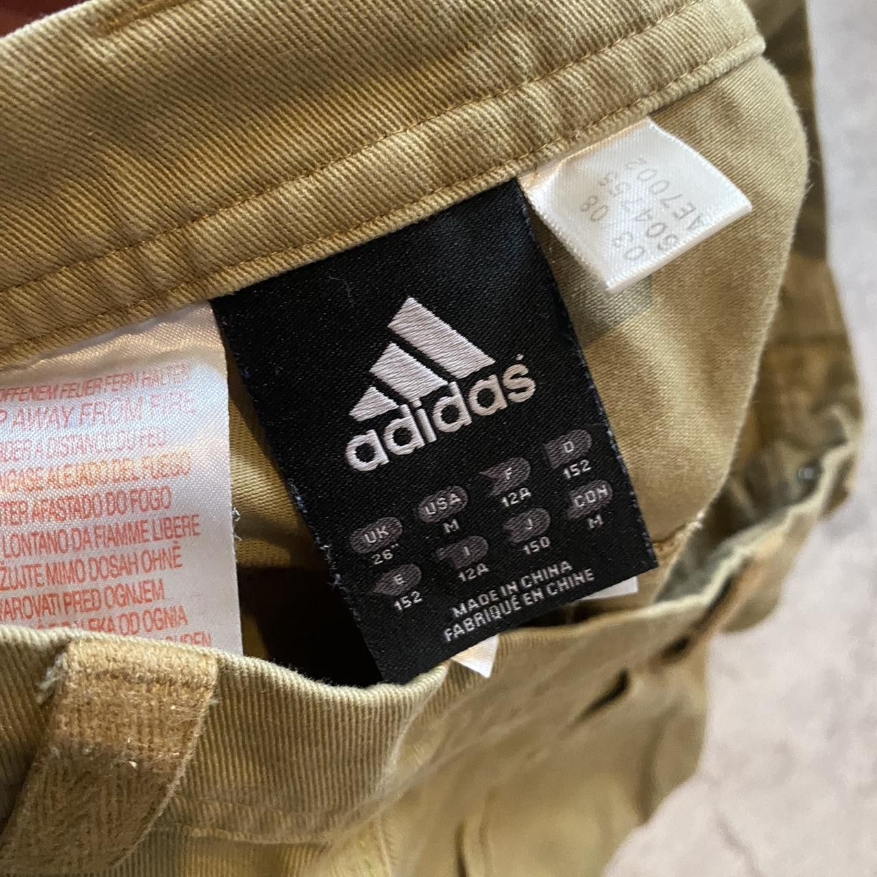 Adidas Tan Adidas cargo Casual Vintage y2k Baggy army utility Size US 28 / EU 44 - 3 Thumbnail